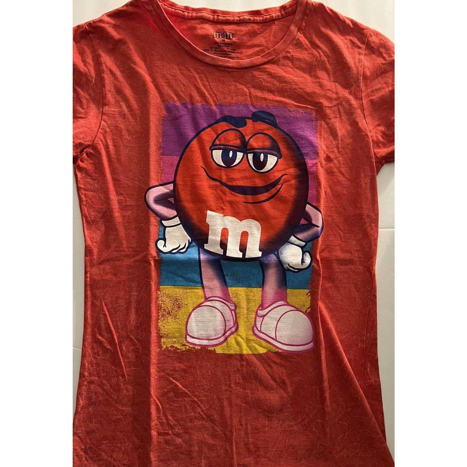 The Unbranded Brand M&M's T-Shirt Women's Size M Red Crewneck Short Sleeve Size M / US 6-8 / IT 42-44 - 1 Thumbnail