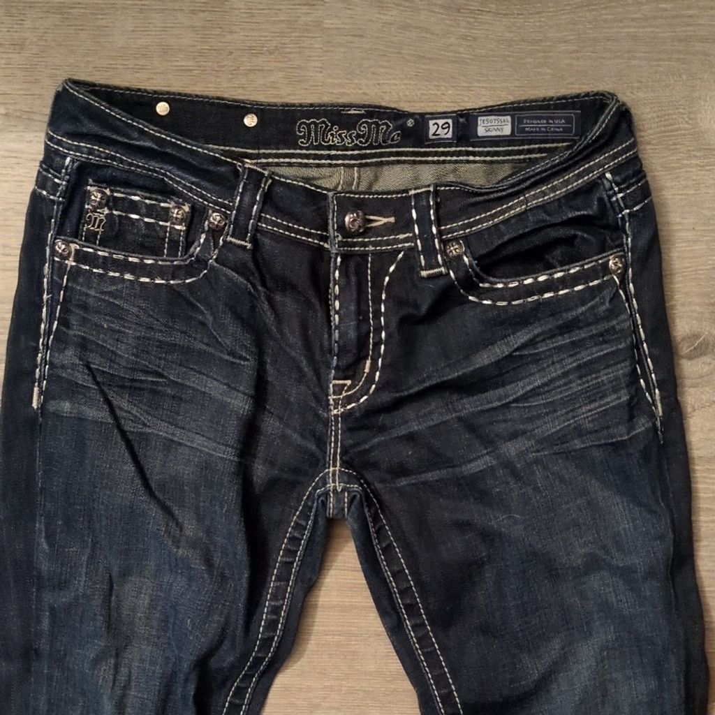 Miss Me Miss Me Stonewood Skinny Jeans Size 29 Size 29" - 2 Thumbnail