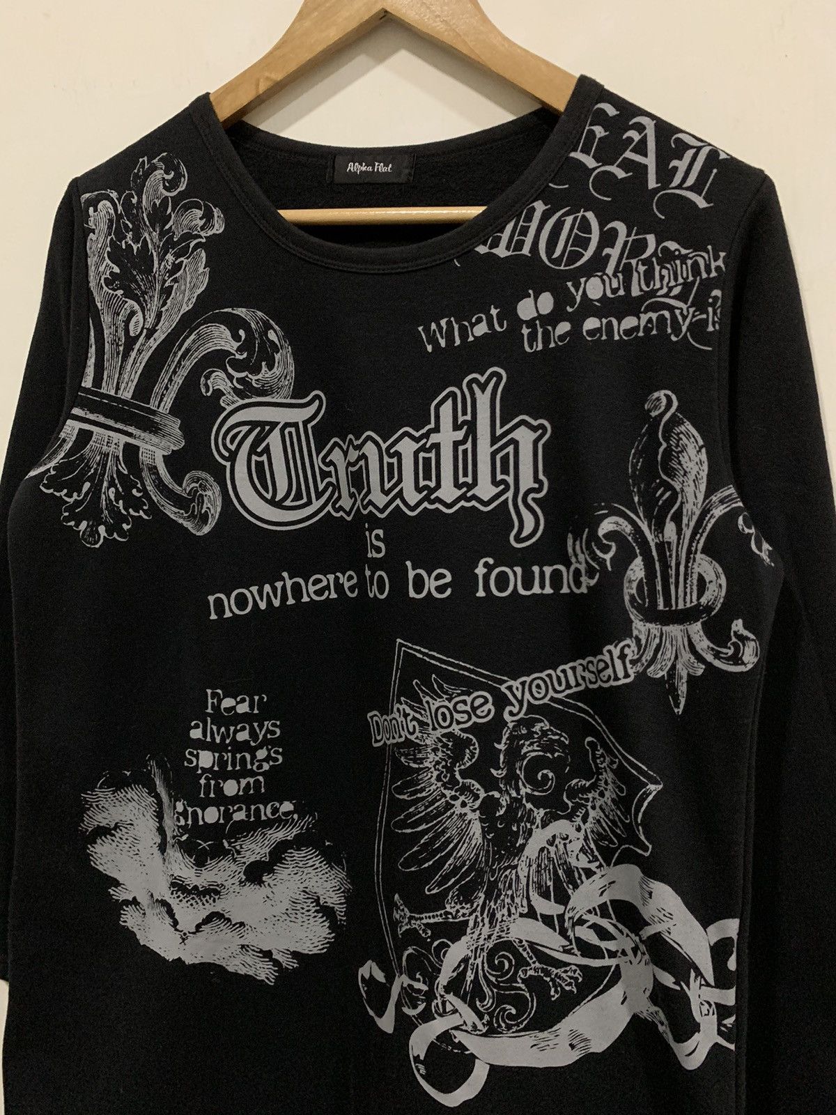 If Six Was Nine Alpha Flat Gothic Punk Grunge Ifsixwasnine Style sweater Size L / US 10 / IT 46 - 7 Thumbnail
