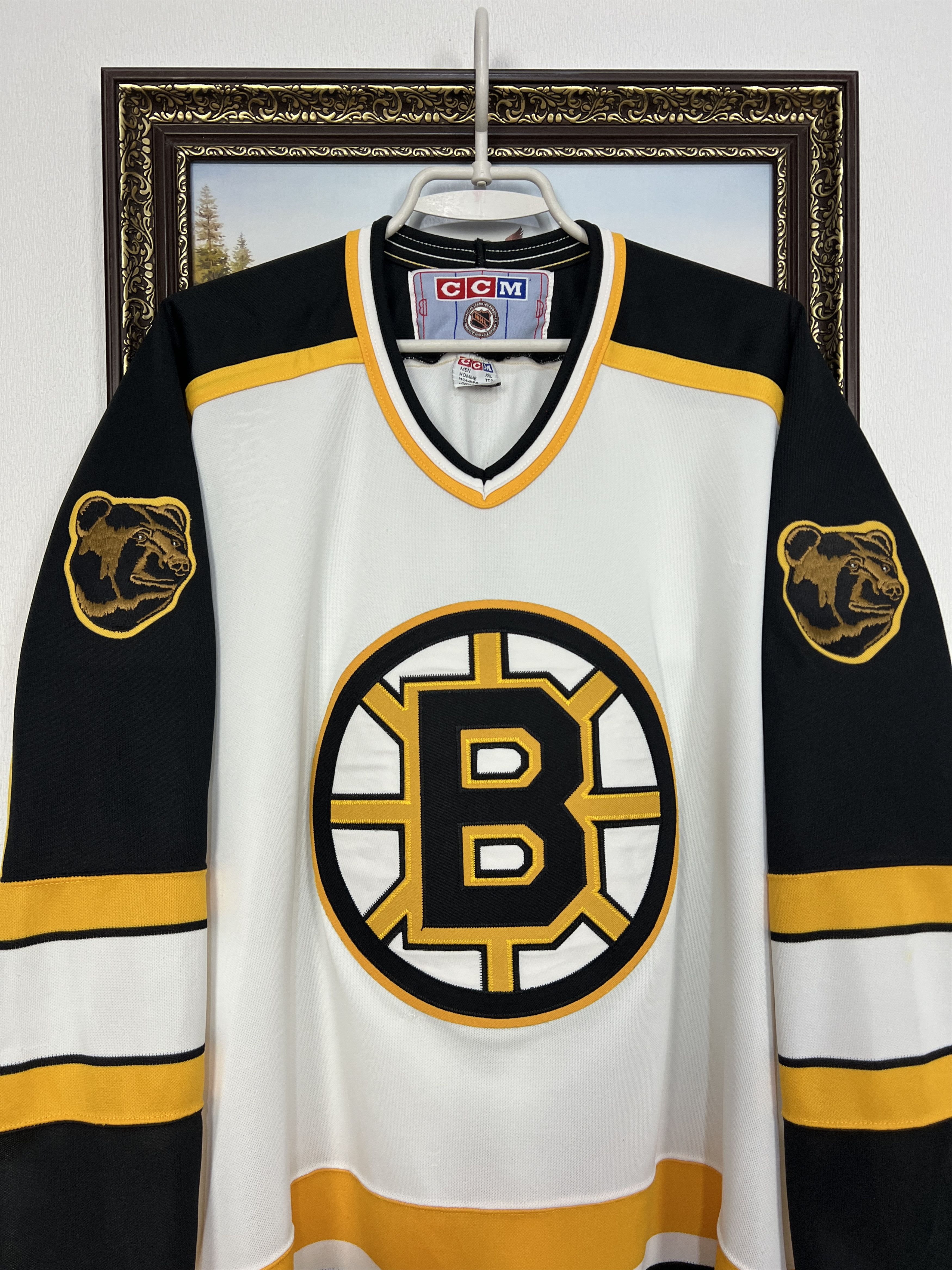 Ccm CCM Boston Bruins Vintage Ice Hockey Jersey Trikot Rare Size US XXL / EU 58 / 5 - 2 Thumbnail