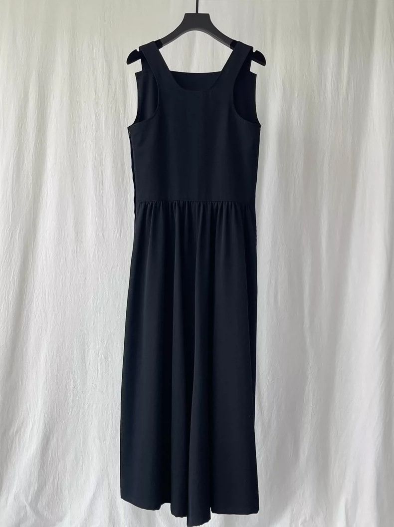 Yohji Yamamoto Yohji Yamamoto size 1 Cut square collar sleeveless dress 2 Size S / US 4 / IT 40 - 6 Thumbnail