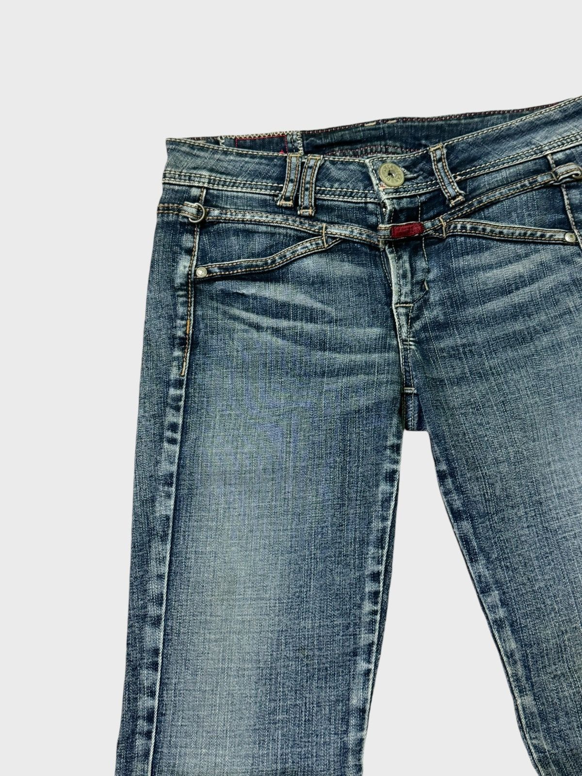 Designer × Marithe + Francois Girbaud SKINNY RARE LEGS MARITHE FRANCOIS GIRBAUD LOW RISE DENIM Size US 28 / EU 44 - 4 Thumbnail