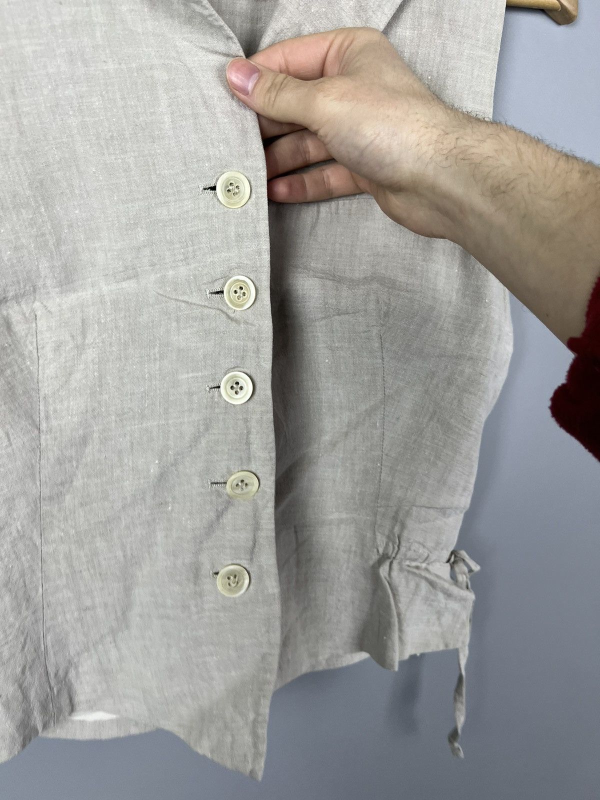 Jil Sander Jil Sander+ Linen Vest Rare vintage Size S / US 4 / IT 40 - 3 Thumbnail