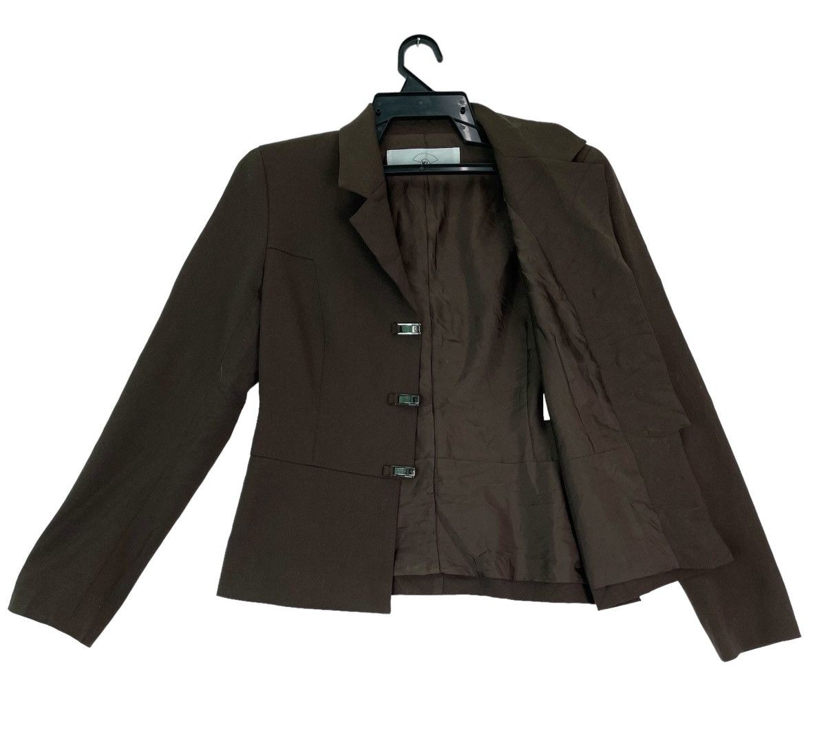 Karl Lagerfeld × Vintage Rare Karl Lagerfeld hook up button blazer jacket Size ONE SIZE - 3 Thumbnail