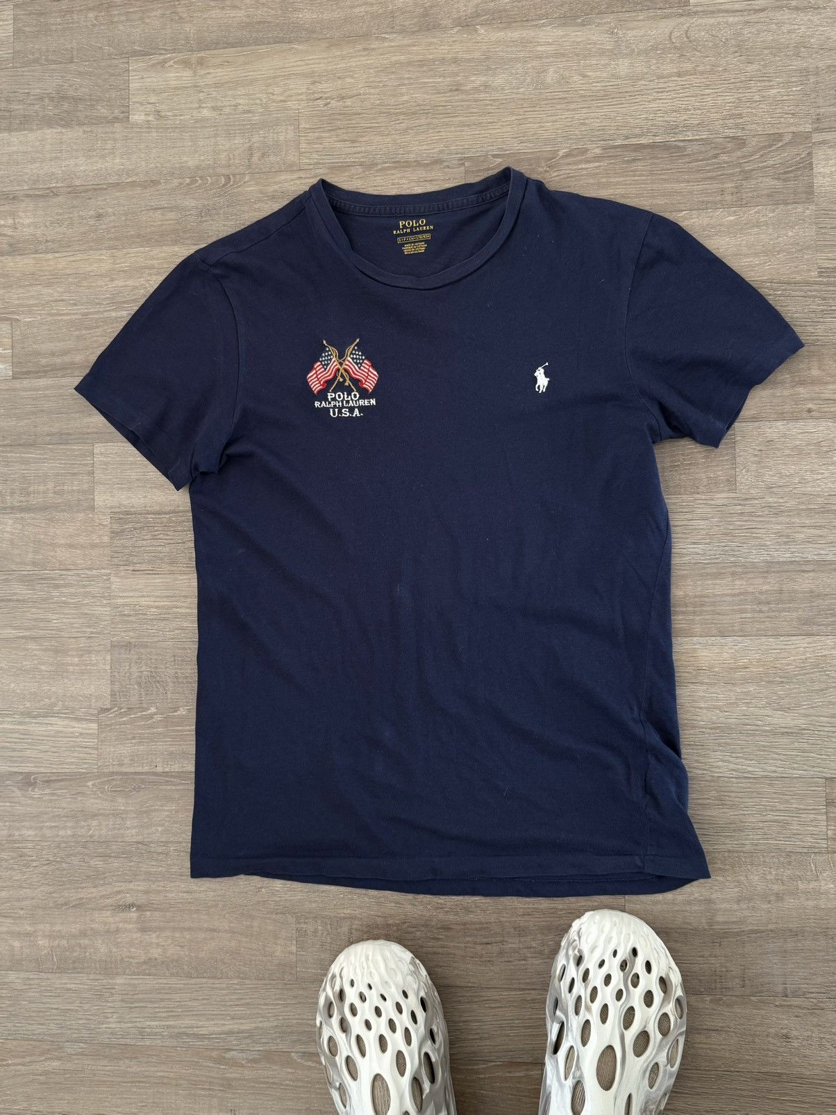 Ralph Lauren Polo Ralph Lauren Y2K USA Logo Sk8 Small Logo T-shirt Size US S / EU 44-46 / 1 - 2 Thumbnail