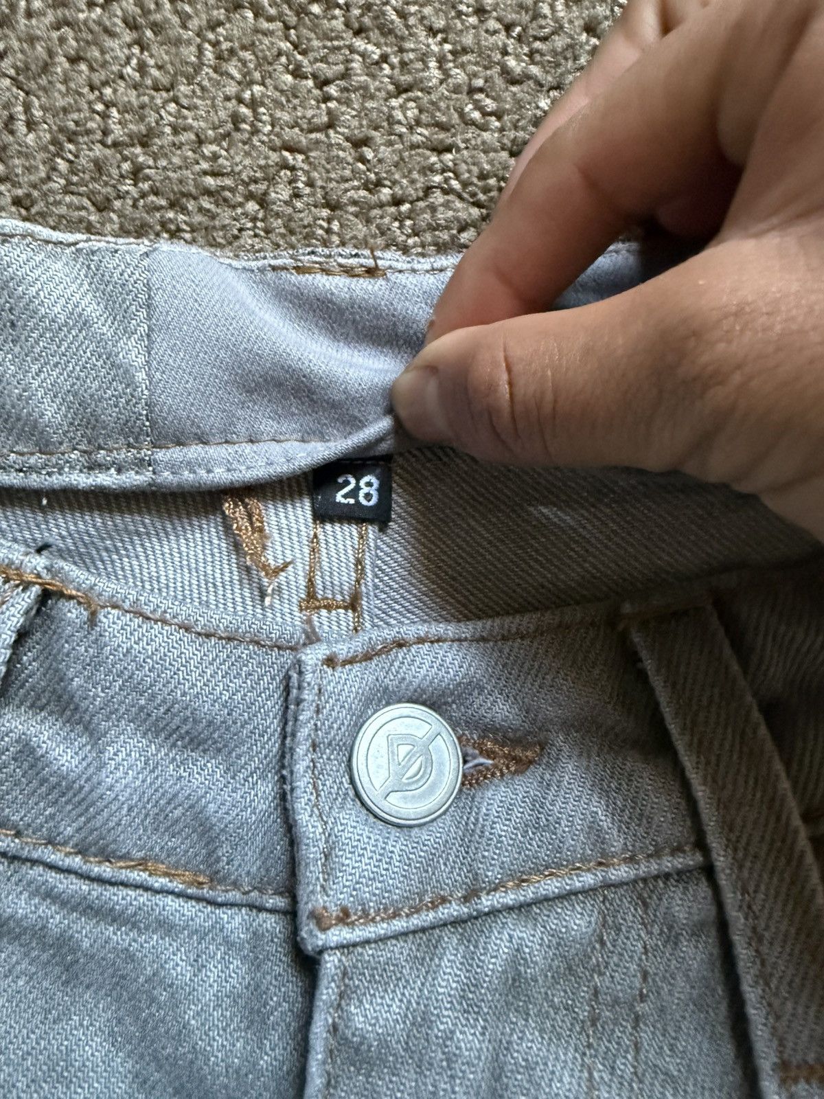 Other Discontd Heather grey denim jeans Size US 28 / EU 44 - 3 Thumbnail