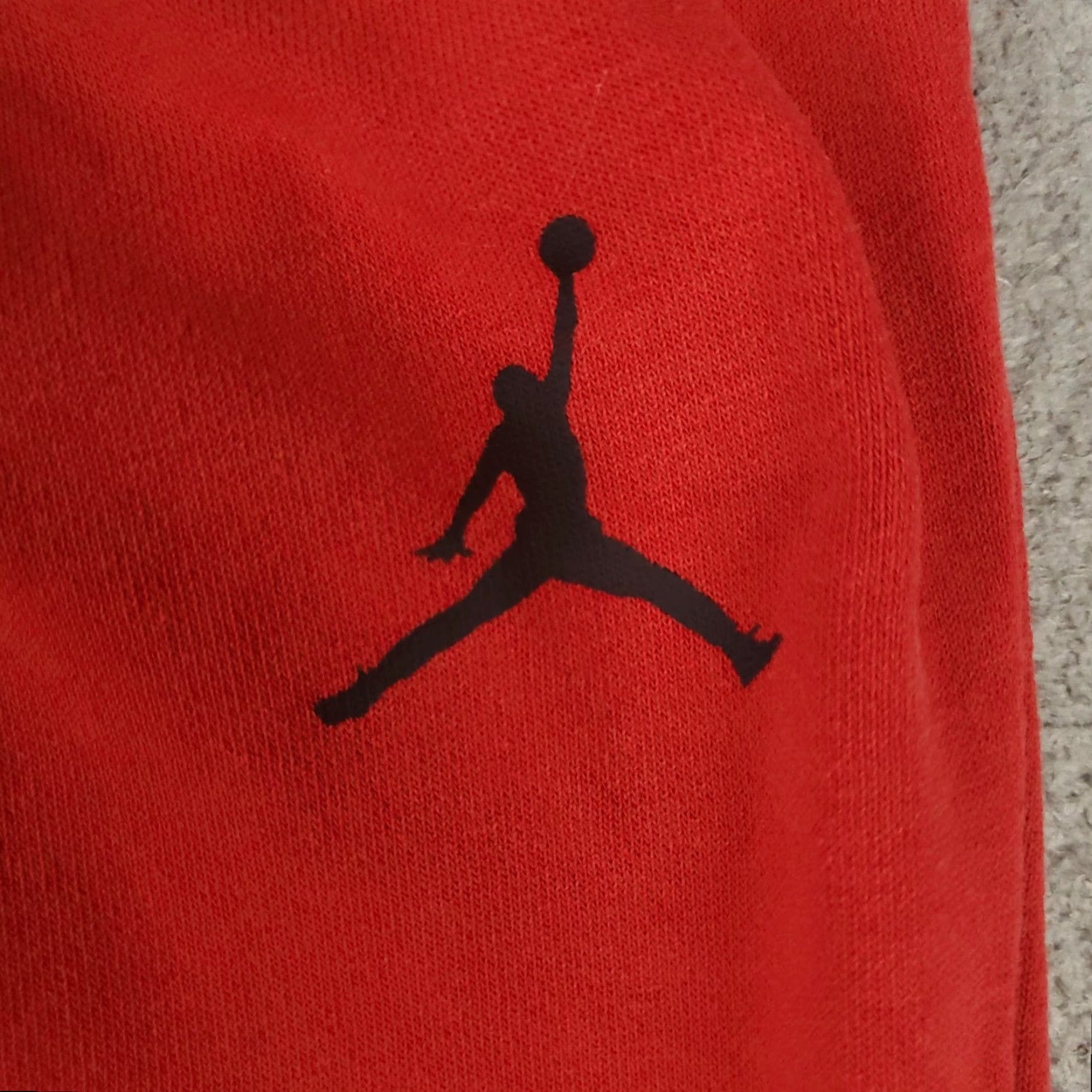 Jordan Brand Jordan Pants Mens Small Red Nike Tapered Jogger Pockets Drawstring Cotton Polyester Activewear Sports Size US 29 - 3 Thumbnail