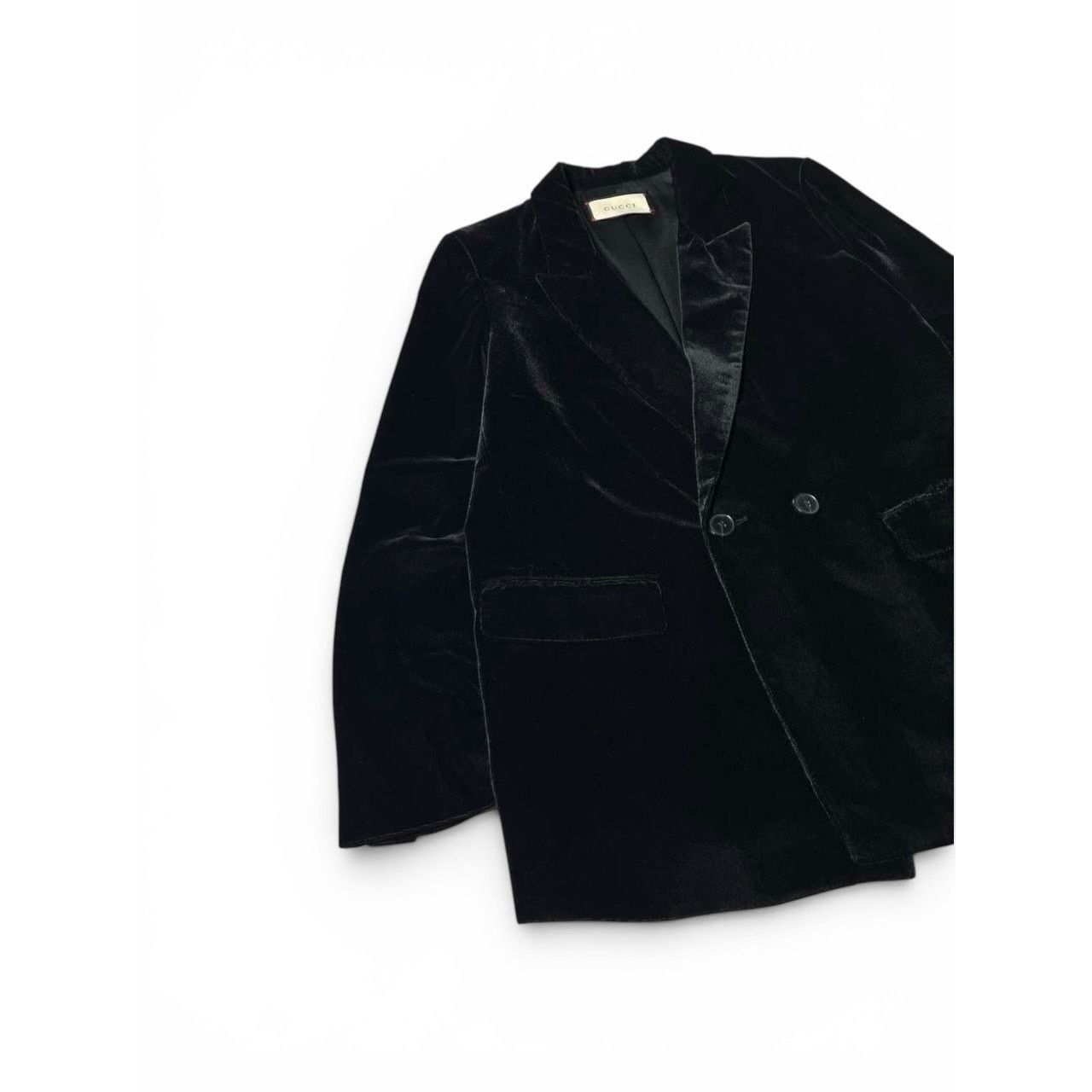 Gucci Gucci Velour Black Button Blazer Size US S / EU 44-46 / 1 - 12 Thumbnail