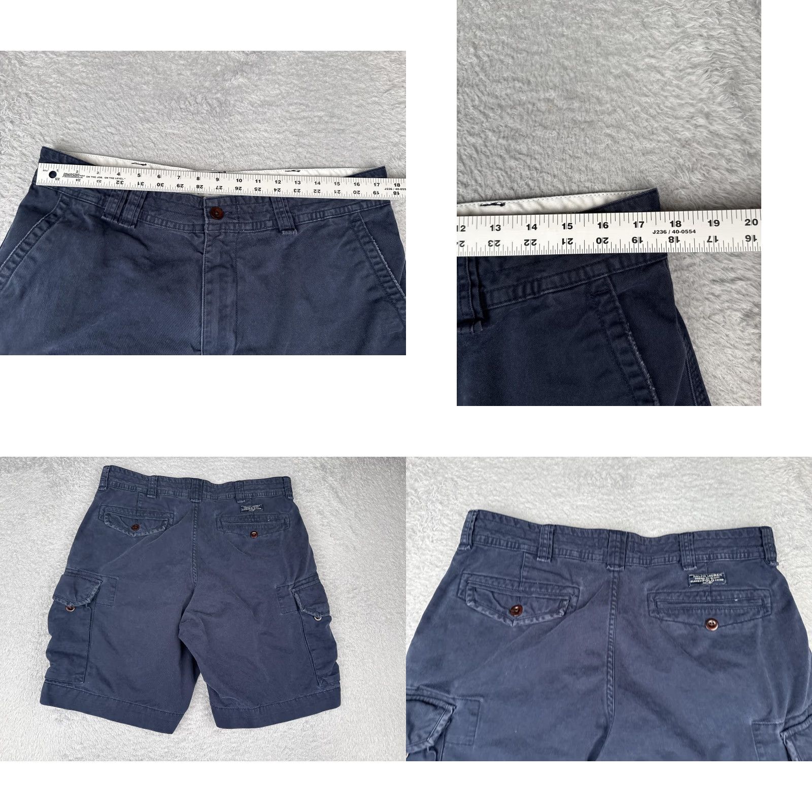 Polo Ralph Lauren Polo Ralph Lauren Shorts Mens 36 Cargo Navy Blue 100% Cotton Pockets Casual Pants Size US M / EU 48-50 / 2 - 9 Thumbnail