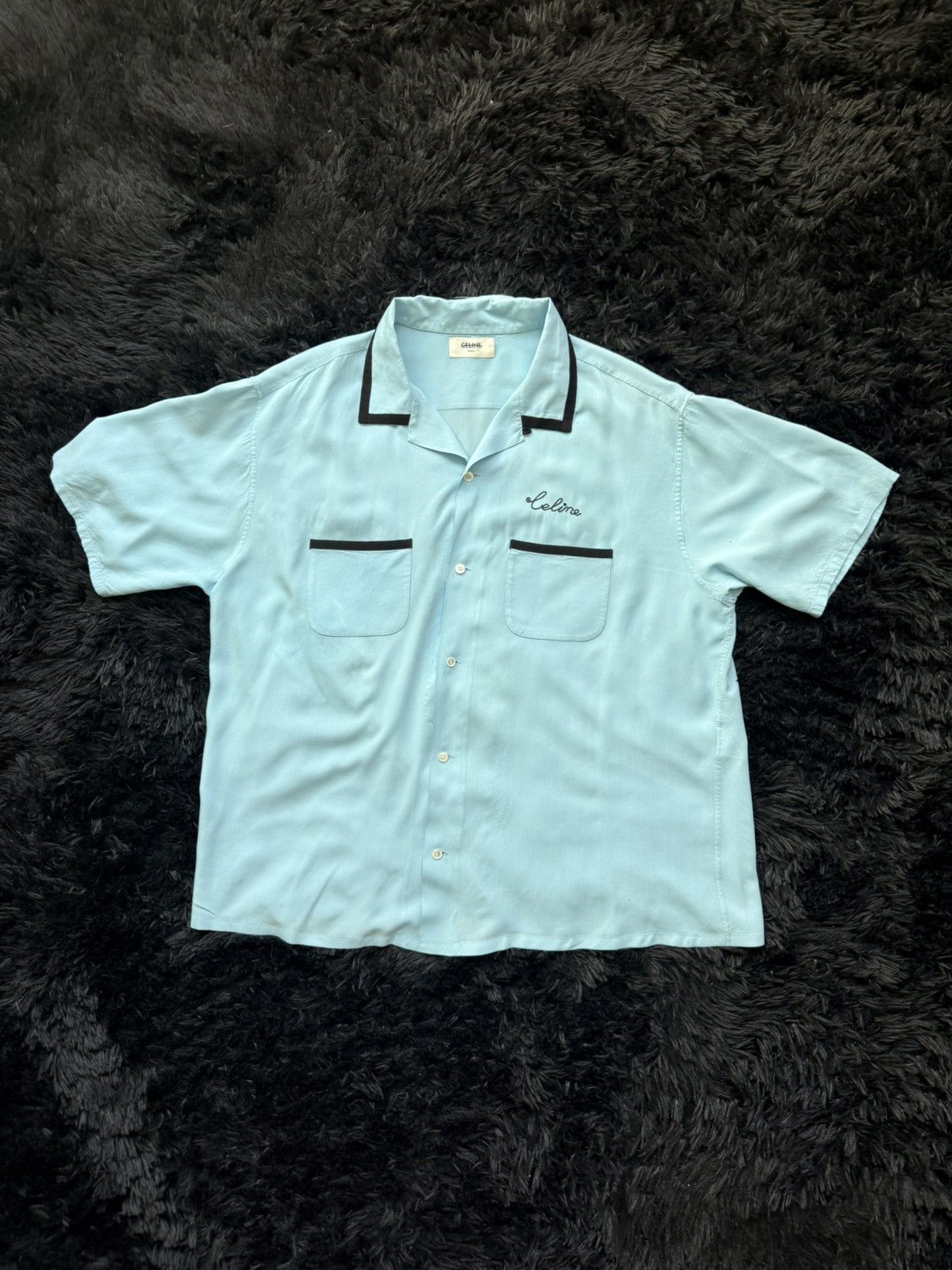 Celine Loose Bowling Shirt Spring 2022 Size US XL / EU 56 / 4 - 1 Thumbnail