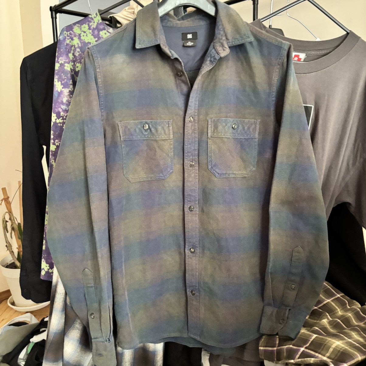 DC DC Flannel Shirt Rare Pattern SK8 Grunge Style Size US L / EU 52-54 / 3 - 2 Thumbnail