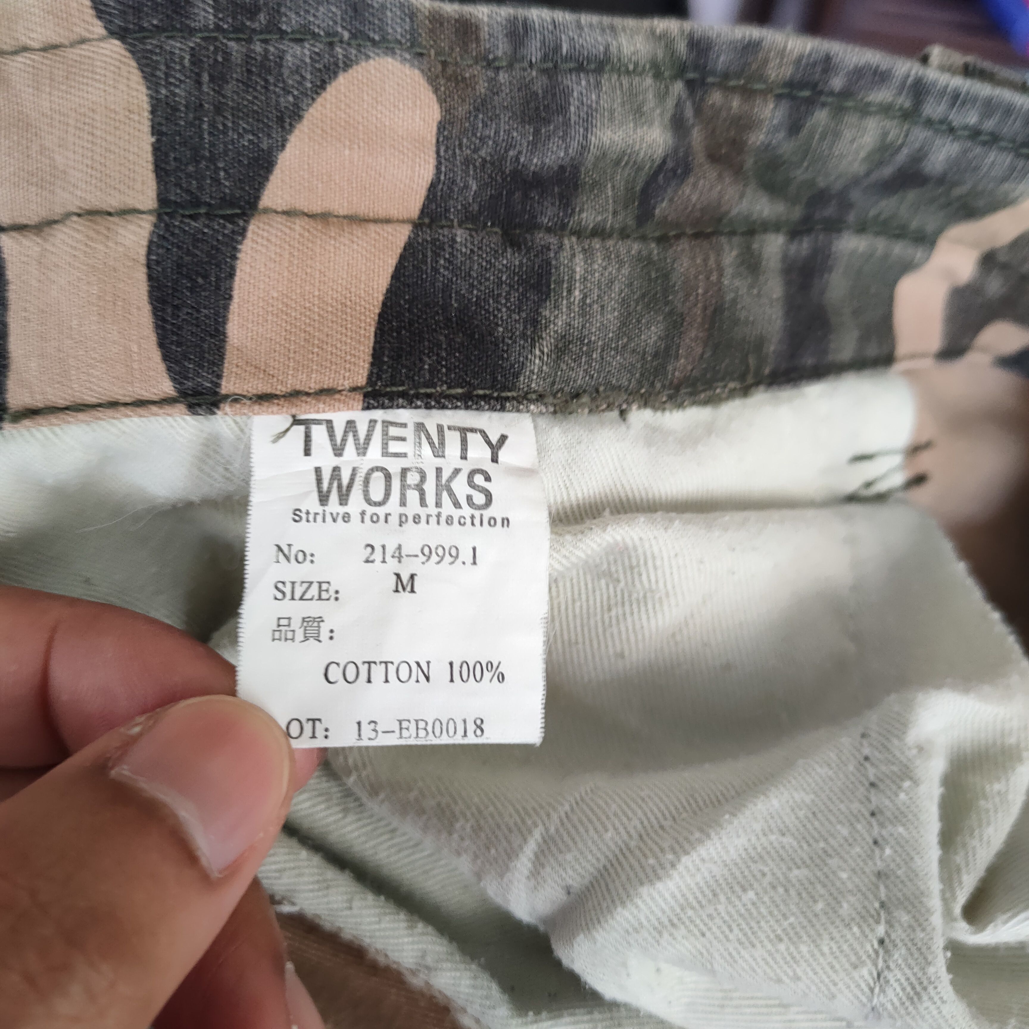 Japanese Brand × Vintage VINTAGE TWENTY WORK FADED CAMO CARGO PANTS Size US 32 / EU 48 - 13 Thumbnail