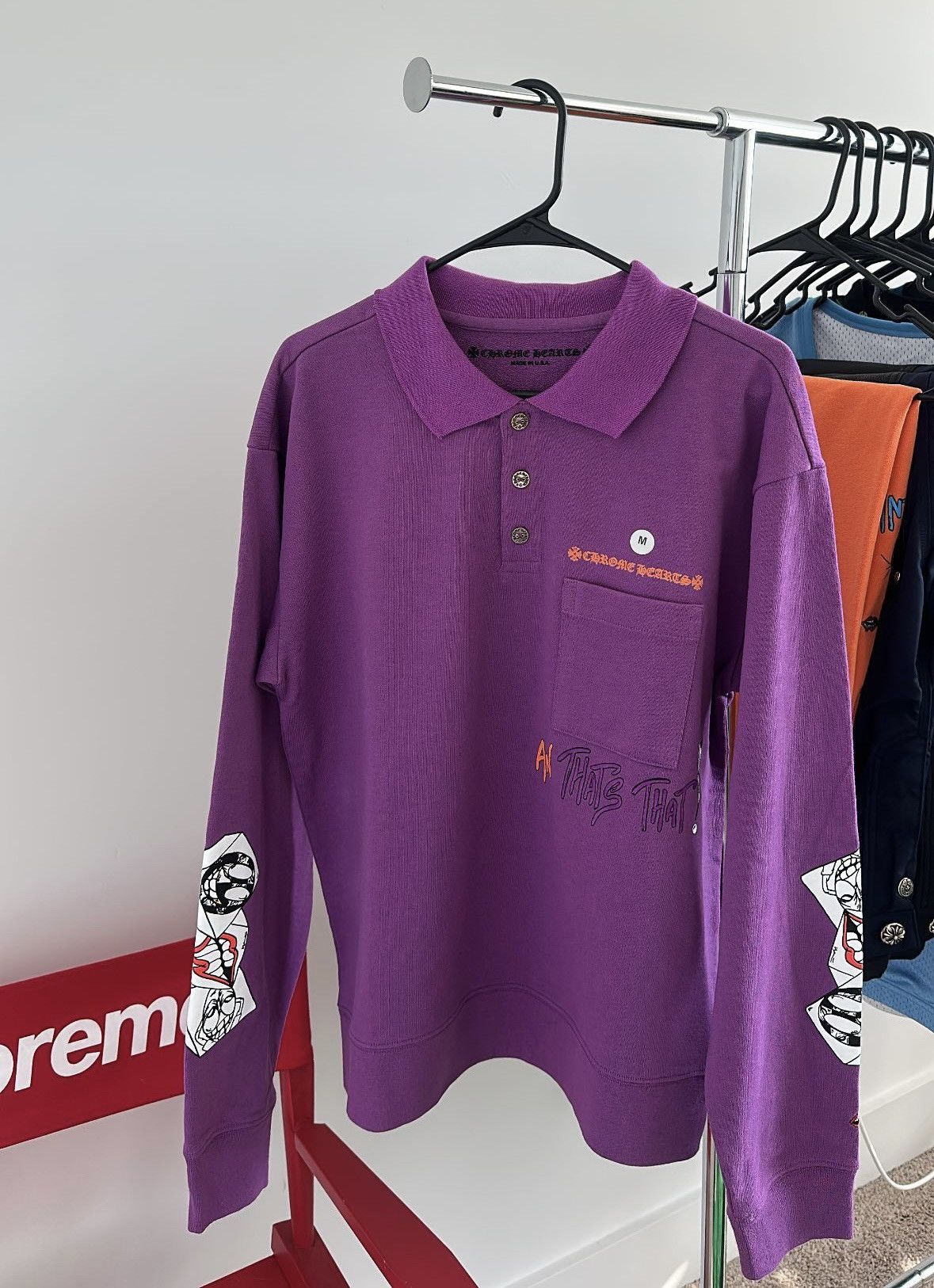 【CHROME HEARTS】I WANT MORE NOT LESS RUGBY POLO Chrome Hearts Matty Boy I Want More Not Less Rugby Polo | Kenshi