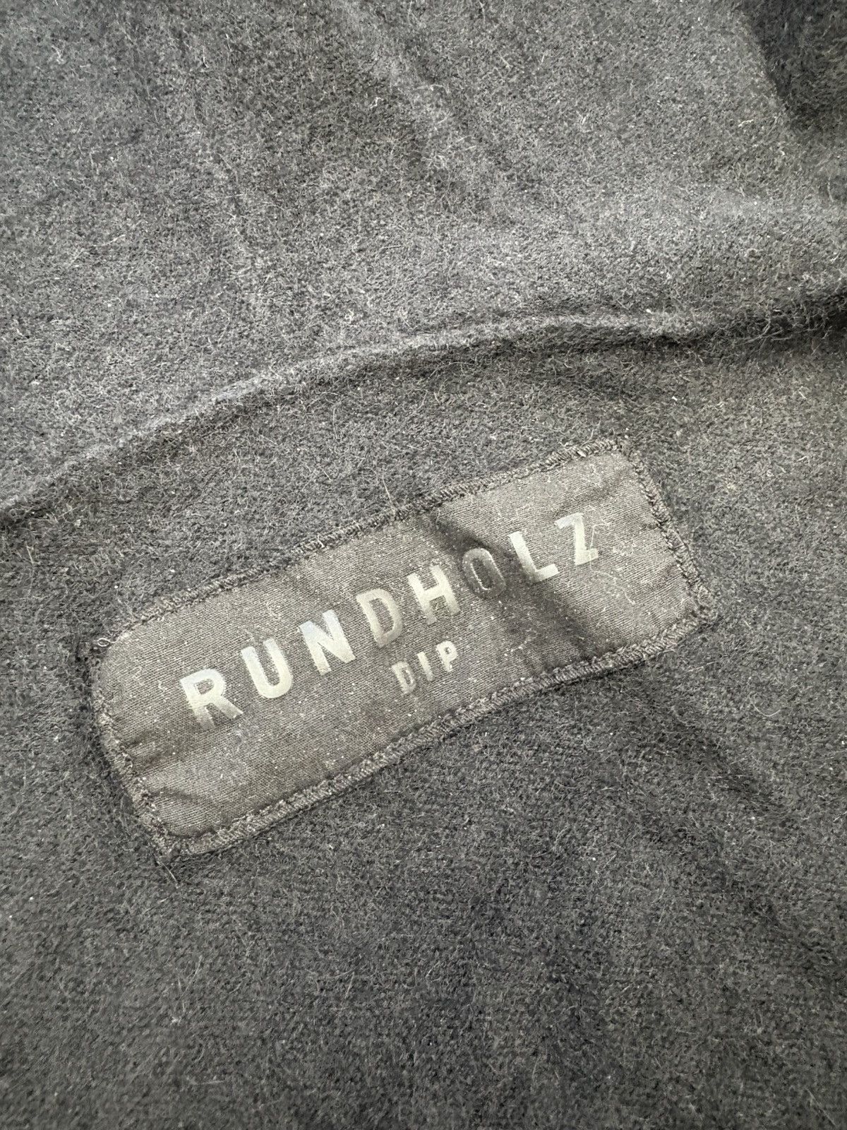 Rundholz Rundholz Dip Black Hooded Wool Blend Distressed Cardigan Size S / US 4 / IT 40 - 14 Thumbnail