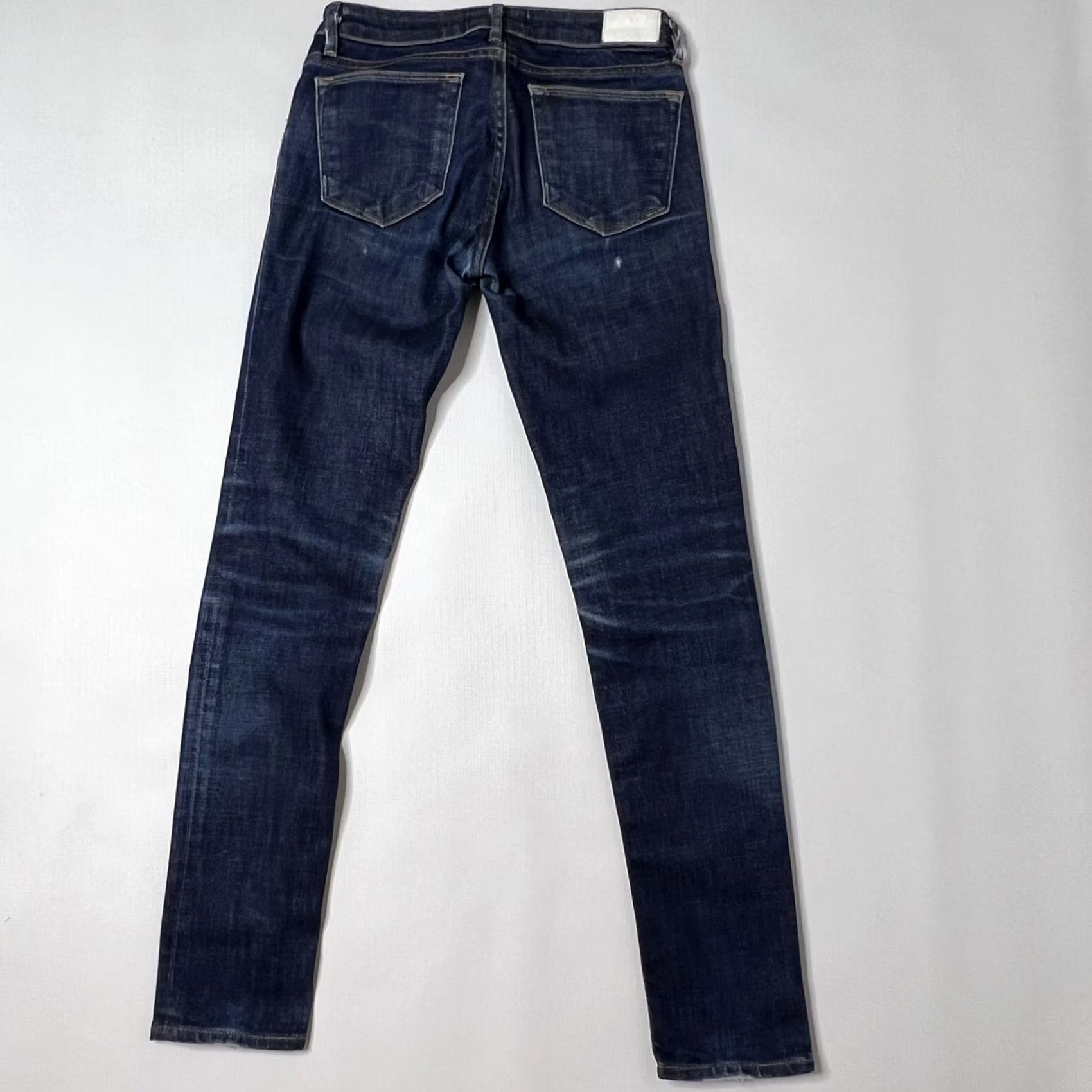 Denime Ron Herman Denim Jeans Size 25 Stretch Skinny RHW-01 29” Inseam Mens Women Adults Skinny Denim pants Blue 5-Pocket Distressed Vintage: No Size 42" / US 20 - 2 Thumbnail