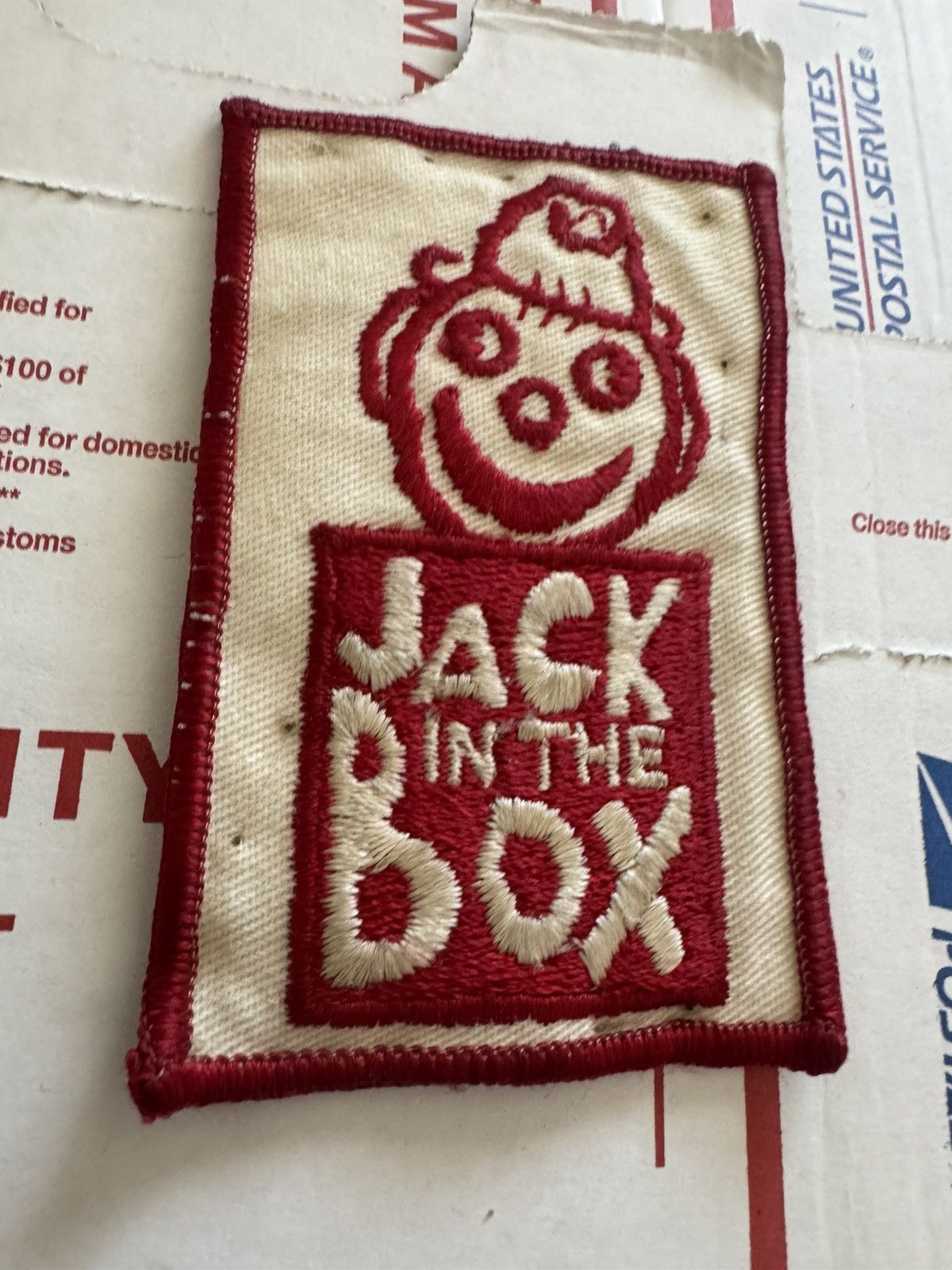 Junk Food 90s Jack in the Box Vintage Cartoon Style Sew On Patch USA Size ONE SIZE - 3 Thumbnail