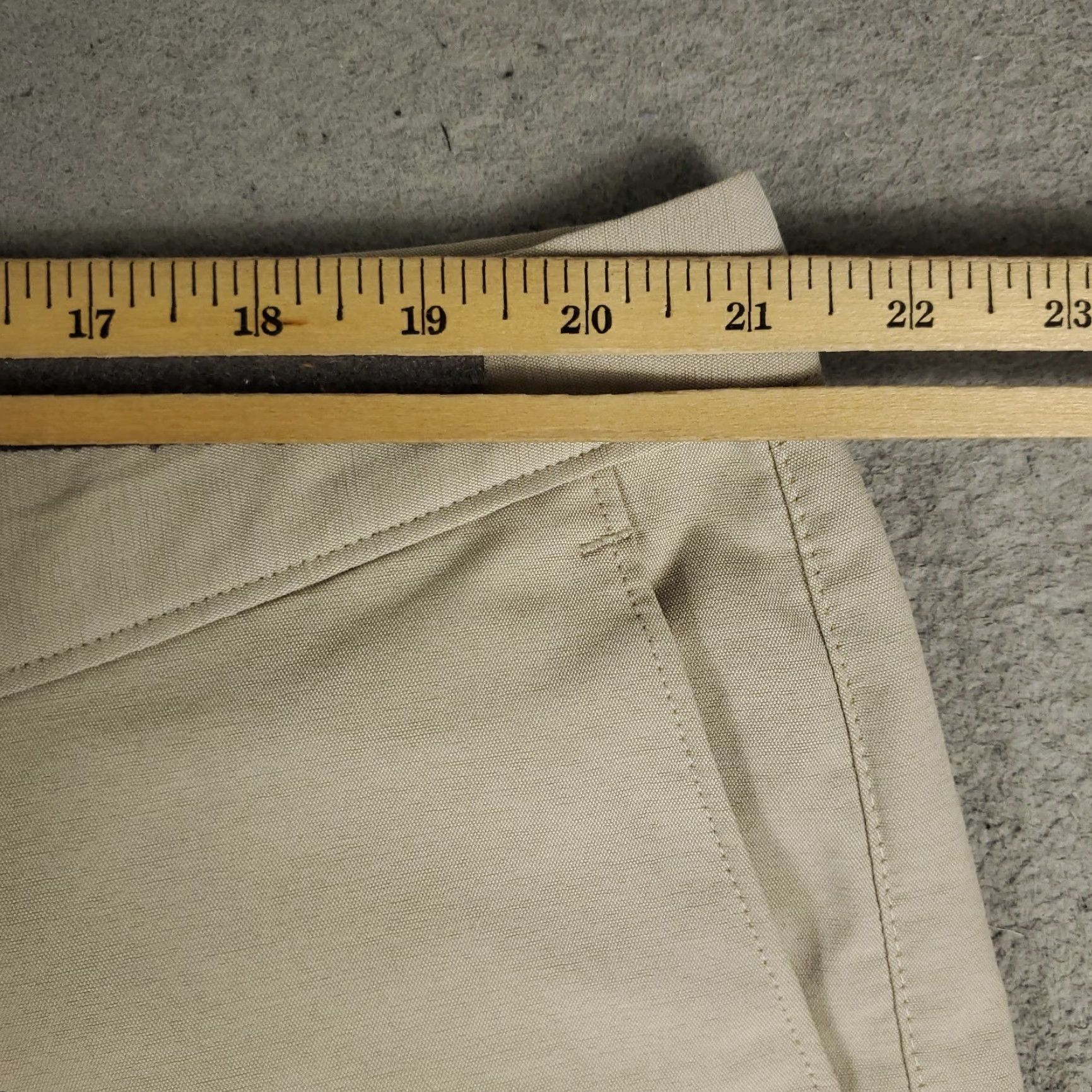 Tommy Bahama Tommy Bahama Pants Mens 42x32 Beige Polyester Flat Front Chino Trousers Size US 42 / EU 58 - 3 Thumbnail