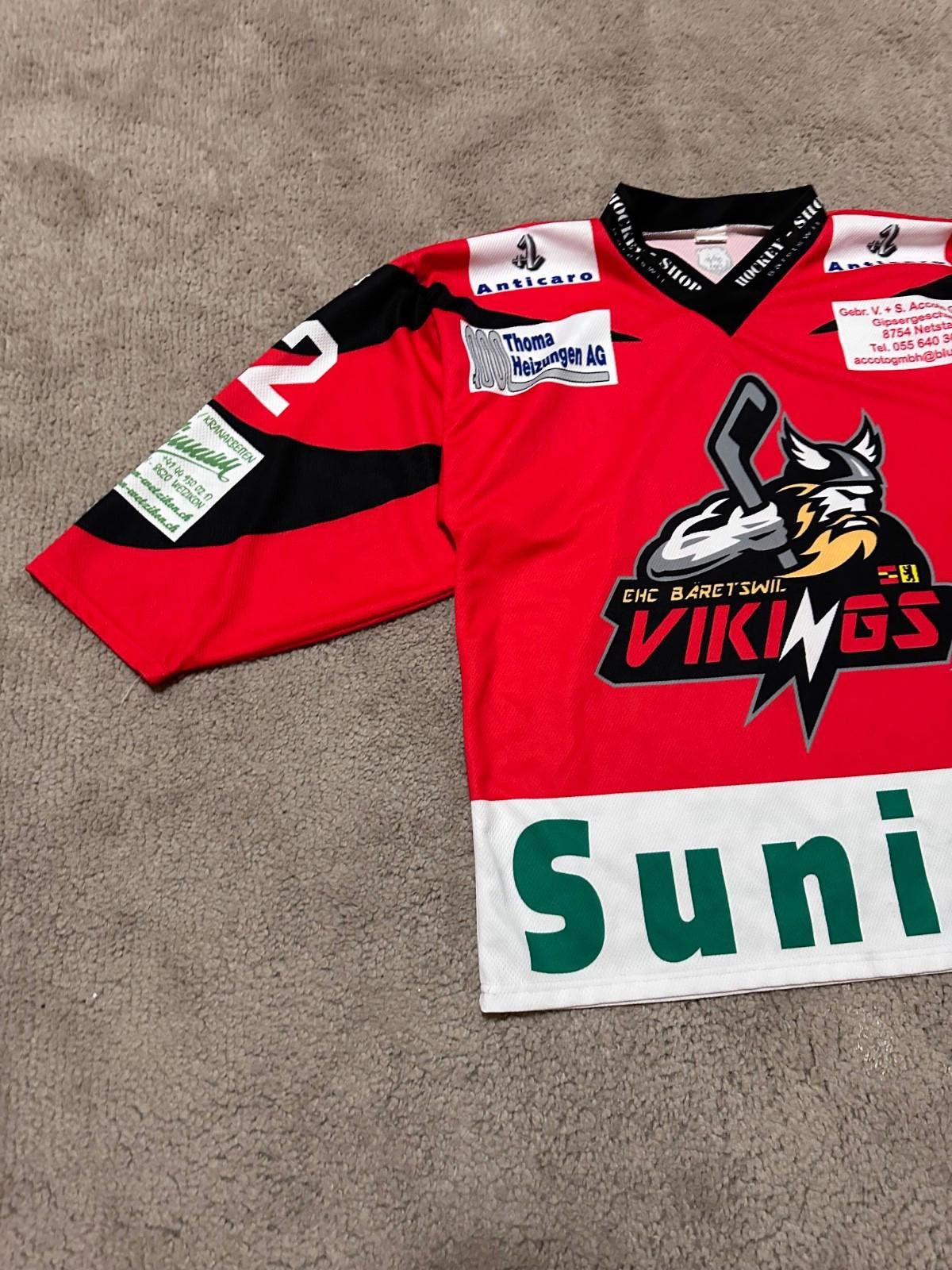 Designer EHC Dürnten Vikings Hockey Jersey Shirt Sz S Size ONE SIZE - 2 Thumbnail