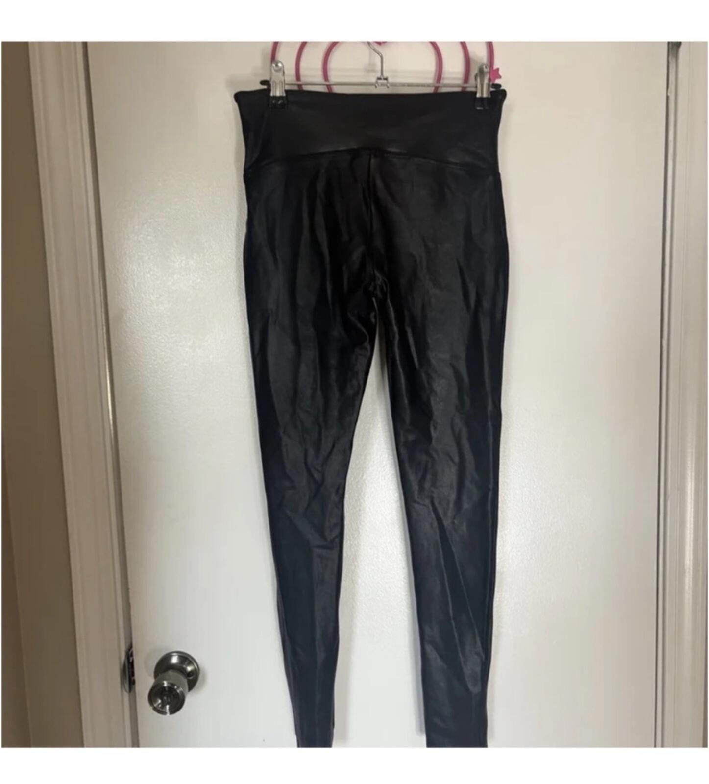 Domenico Spano (SPANX) Black High-Waisted Leggings Size 32" / US 10 / IT 46 - 5 Thumbnail