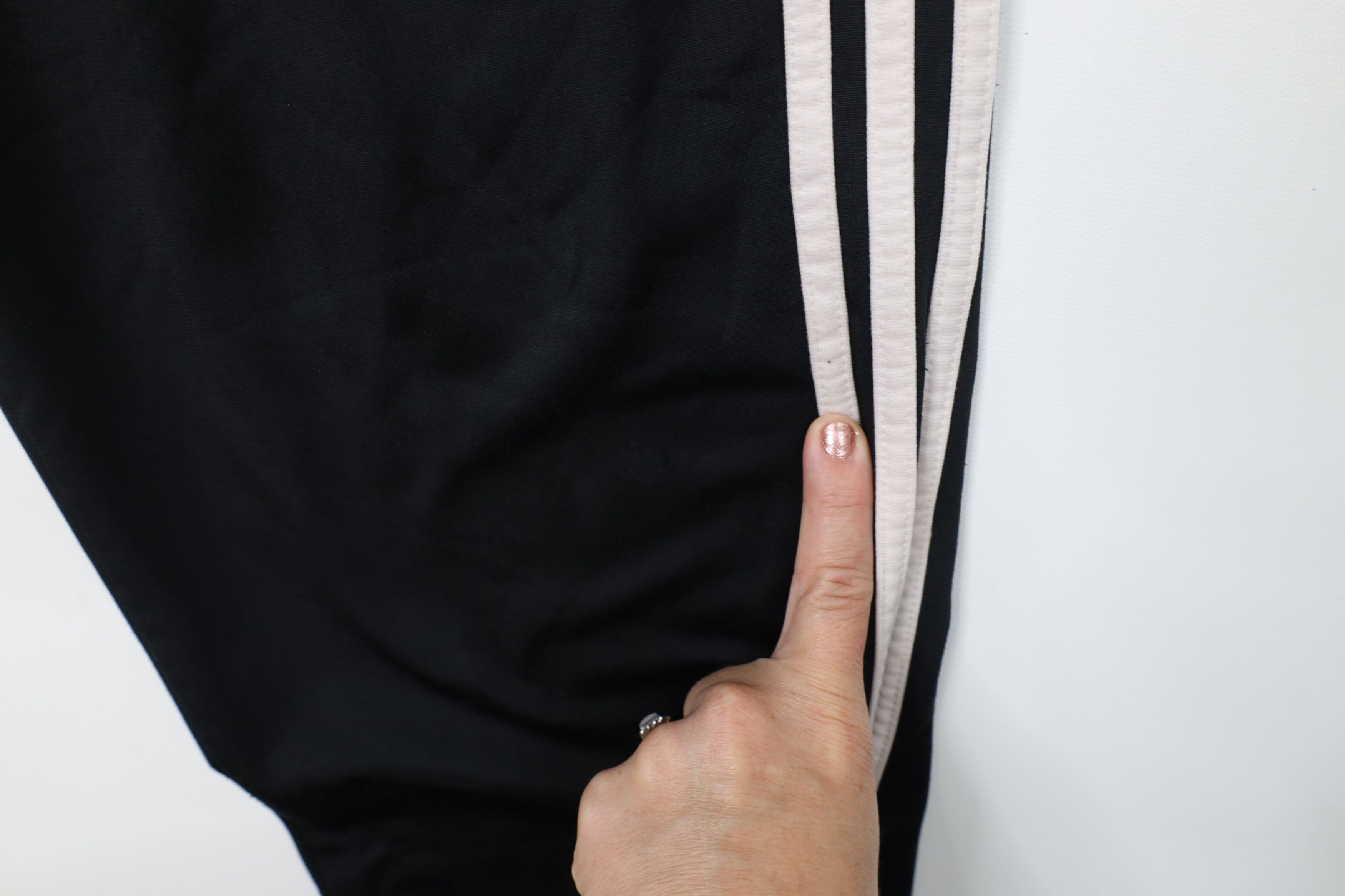 Adidas Vintage Y2K Adidas Striped Wide Leg Sweatpants Pants Black Size US 32 / EU 48 - 6 Thumbnail