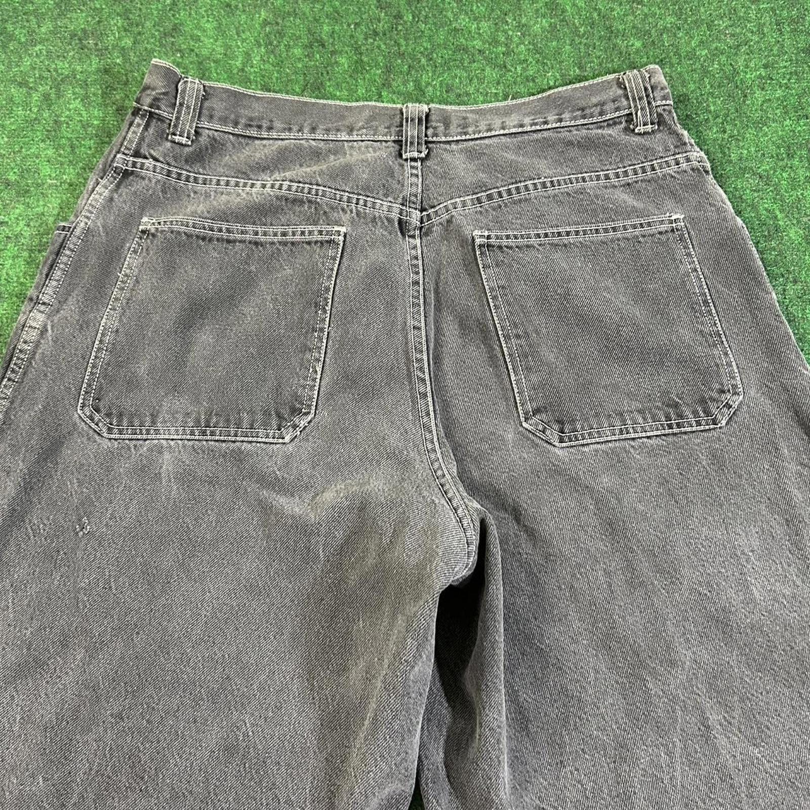 Vintage Black JNCO Baggy Fit Skater Jean Shorts Size 38