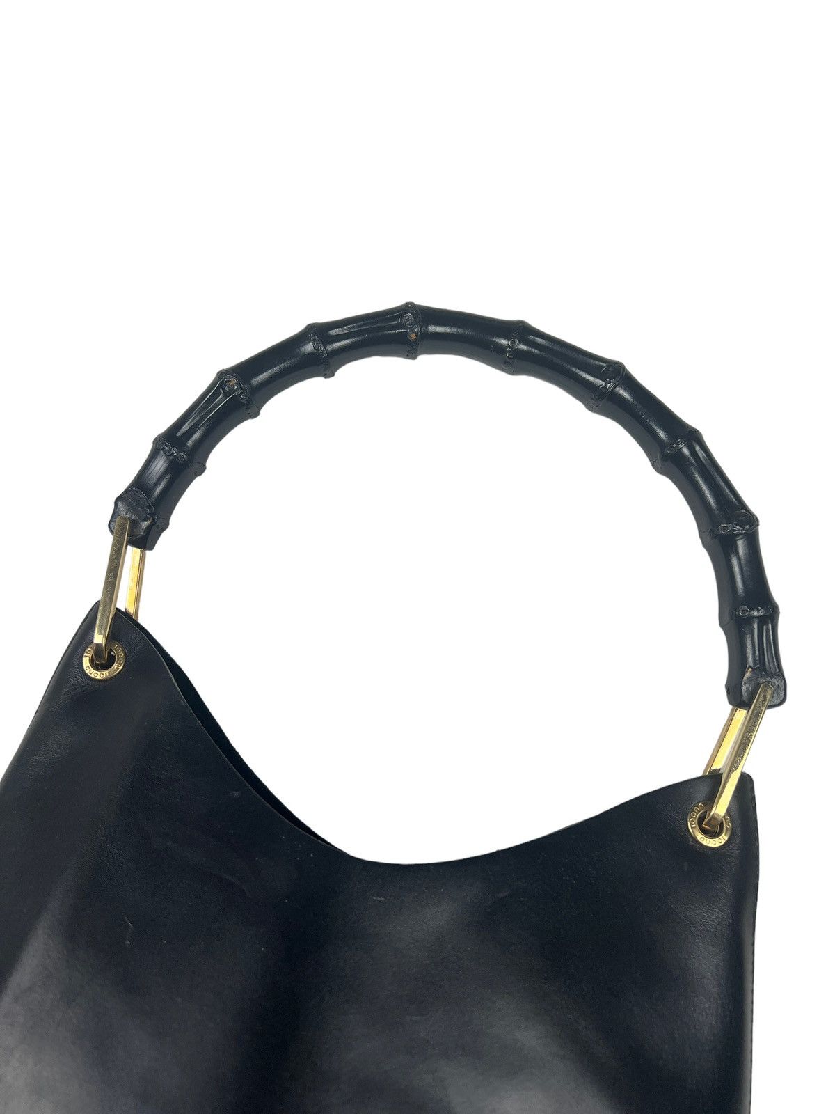 Gucci Vintage Gucci Bamboo Top Handle Leather Bag Size ONE SIZE - 6 Thumbnail