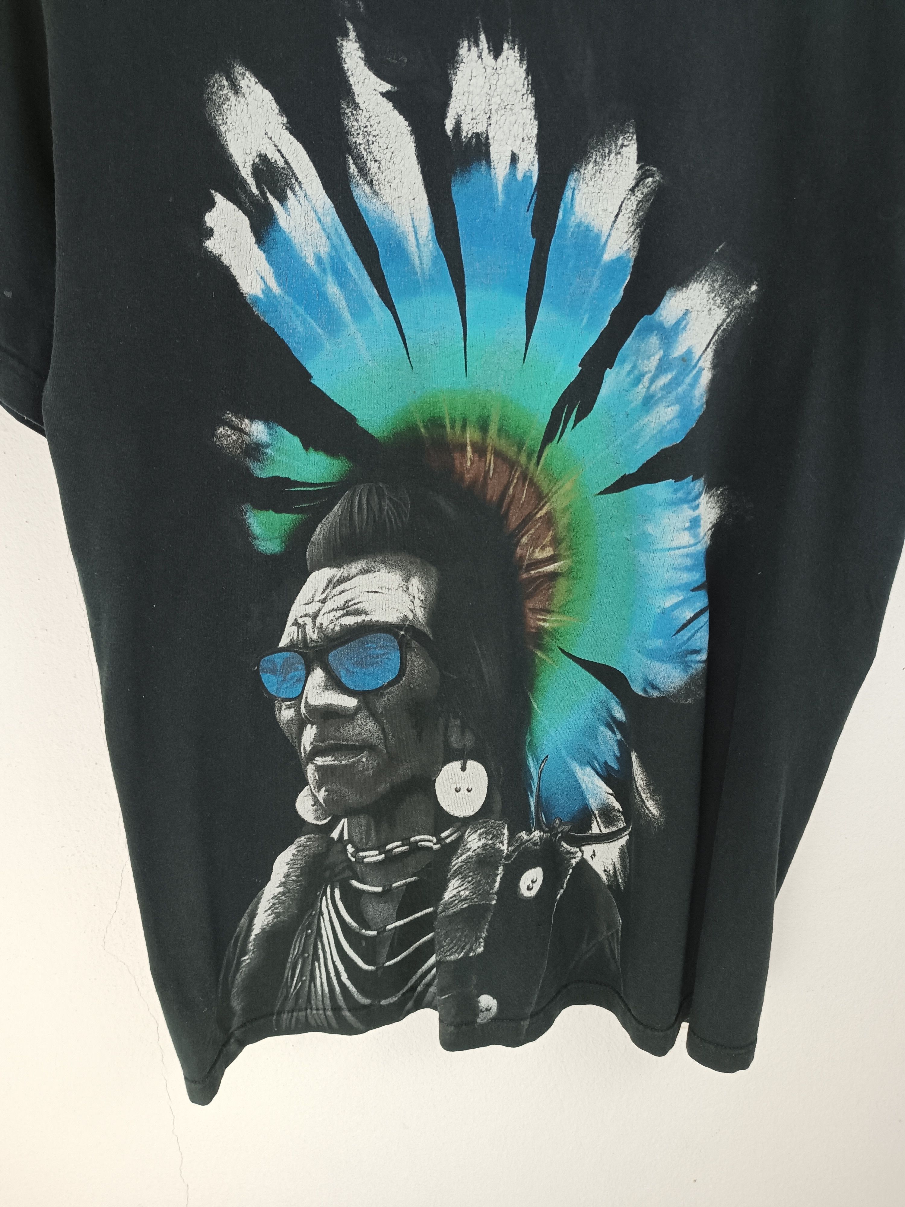 Rook VINTAGE ROOK CHIEF RED INDIAN GLASSES JOE KING ART TEE Size US M / EU 48-50 / 2 - 6 Thumbnail