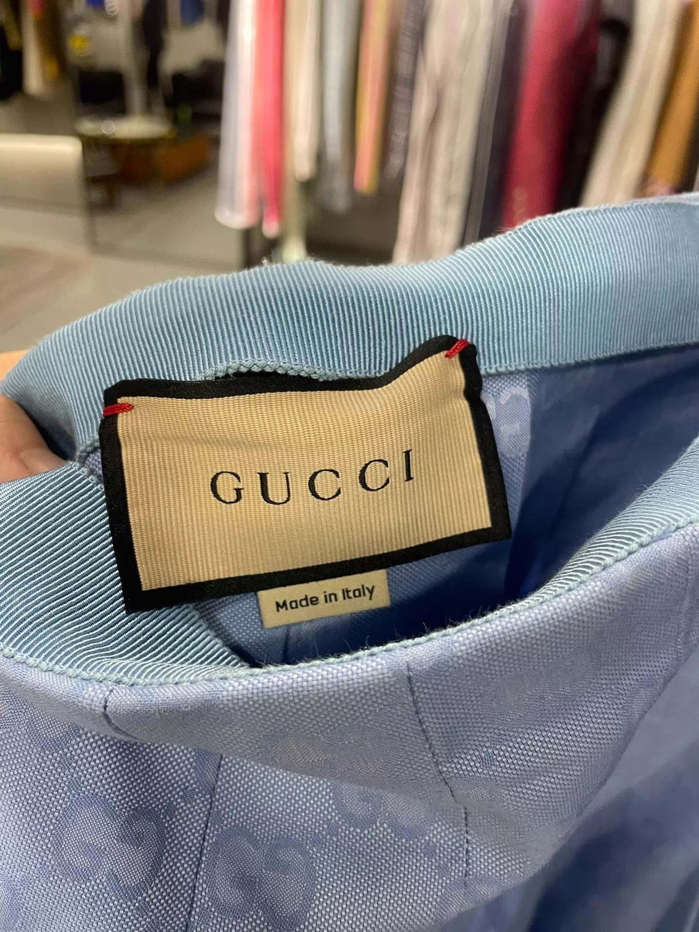 Gucci Gucci Blue Logo-Print Pleated Skirt Women's Summer Size 25" / US 0 / IT 36 - 3 Thumbnail