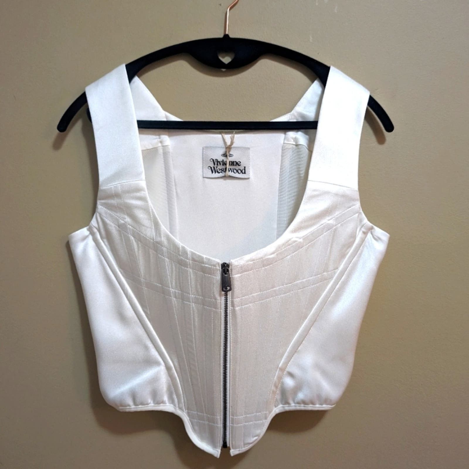 image of NWT Ss21 Portrait Corset By Vivienne Westwood 42 Small in White, Women's