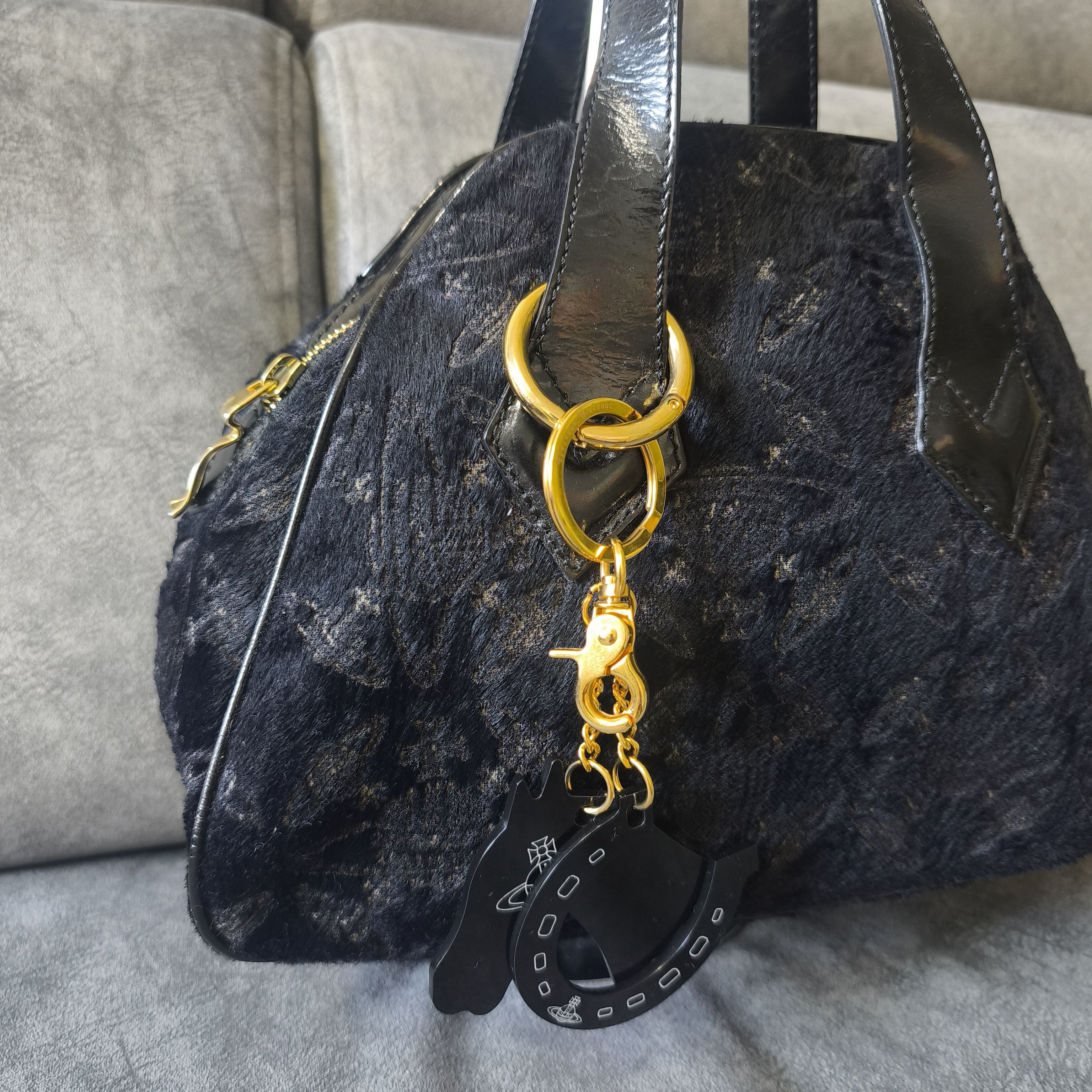 Vivienne Westwood Vivienne Westwood Yasmin Orb Monogram Haircalf Boston Bag Size ONE SIZE - 3 Thumbnail