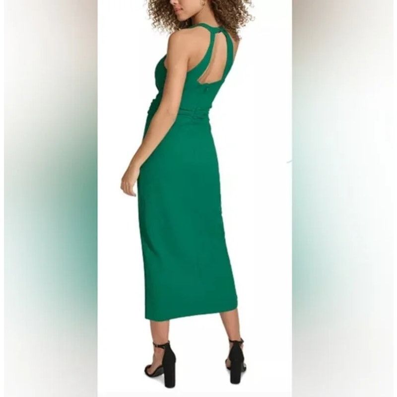 Sierra Siena Emerald Green Halter Dress NWT- Sz 0 Size XS / US 0-2 / IT 36-38 - 2 Thumbnail