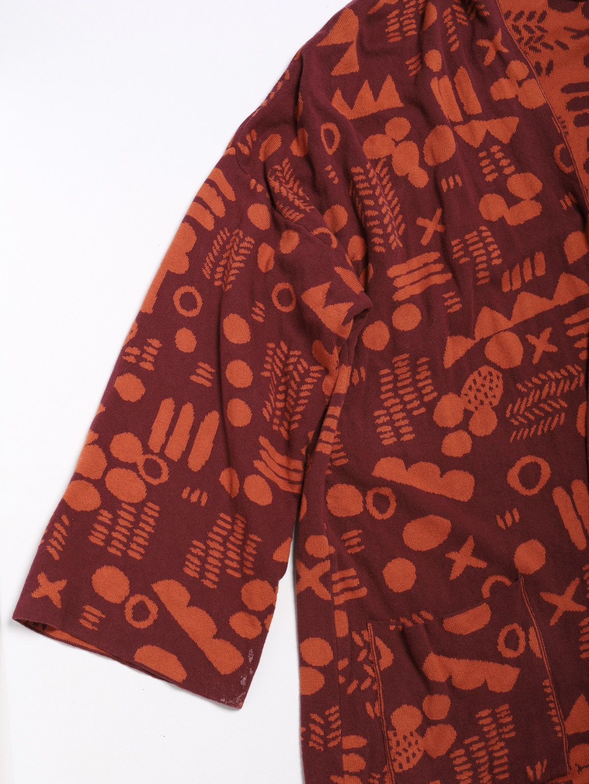 Gudrun Sjoden Gudrun Sjoden Cotton Long Cardigan Dress Coat Printed Flower Size XL / US 12-14 / IT 48-50 - 7 Thumbnail