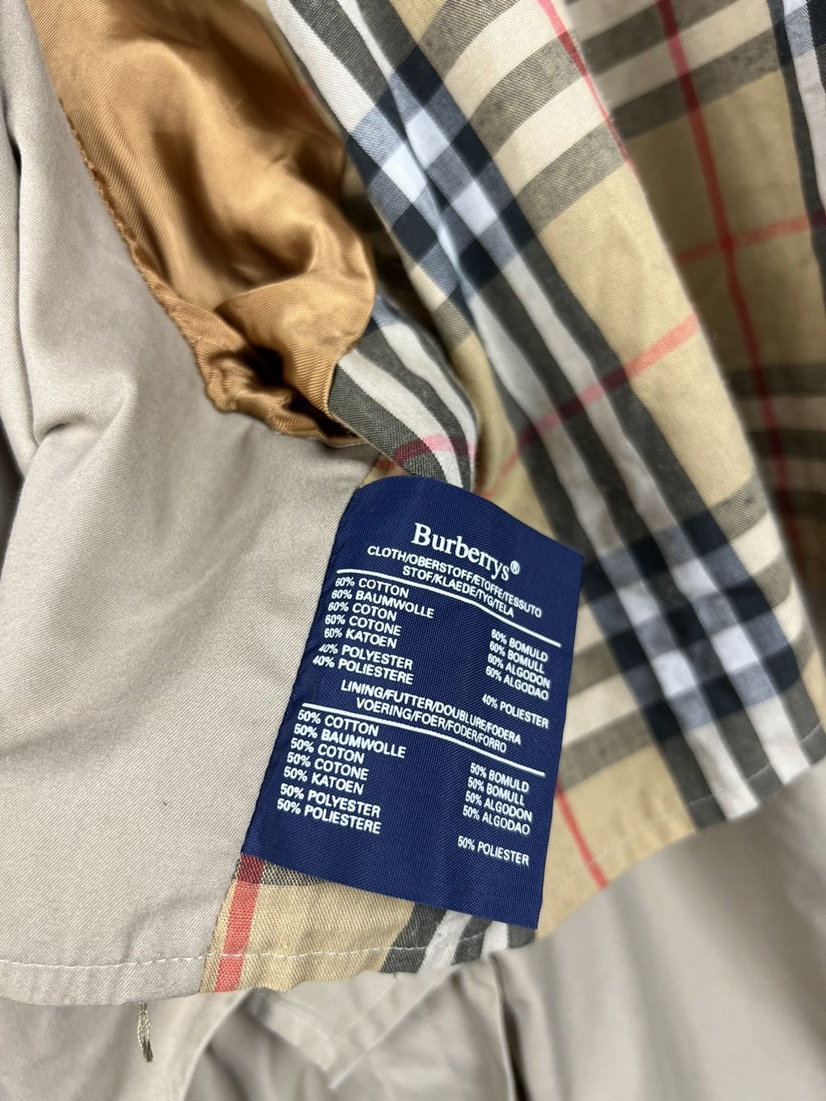 Burberry vintage burberrys nova check trench coat size 54 long Size US L / EU 52-54 / 3 - 11 Thumbnail