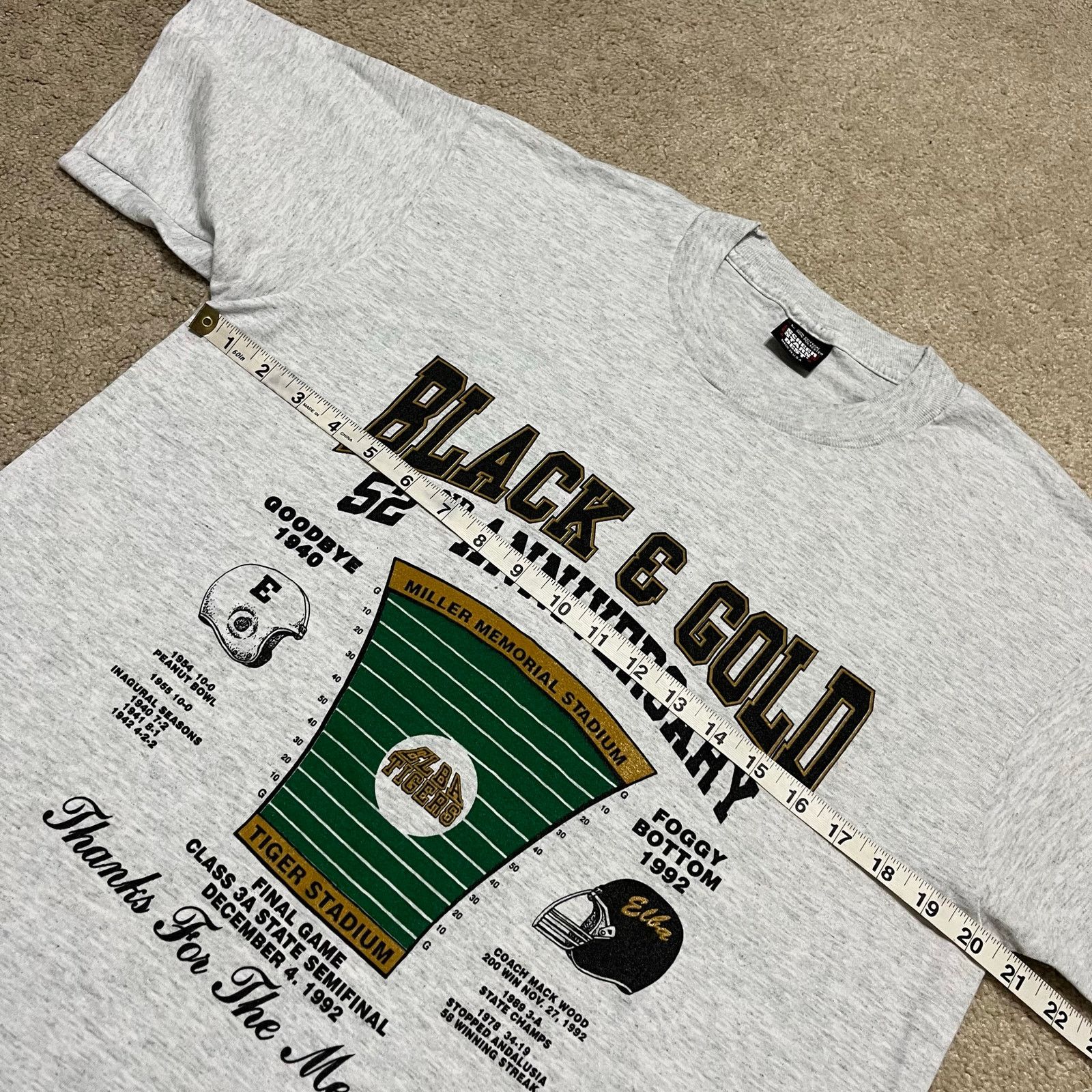 Other Vintage Black And Gold 3A Football Champs Graphic Shirt L Size US L / EU 52-54 / 3 - 6 Thumbnail