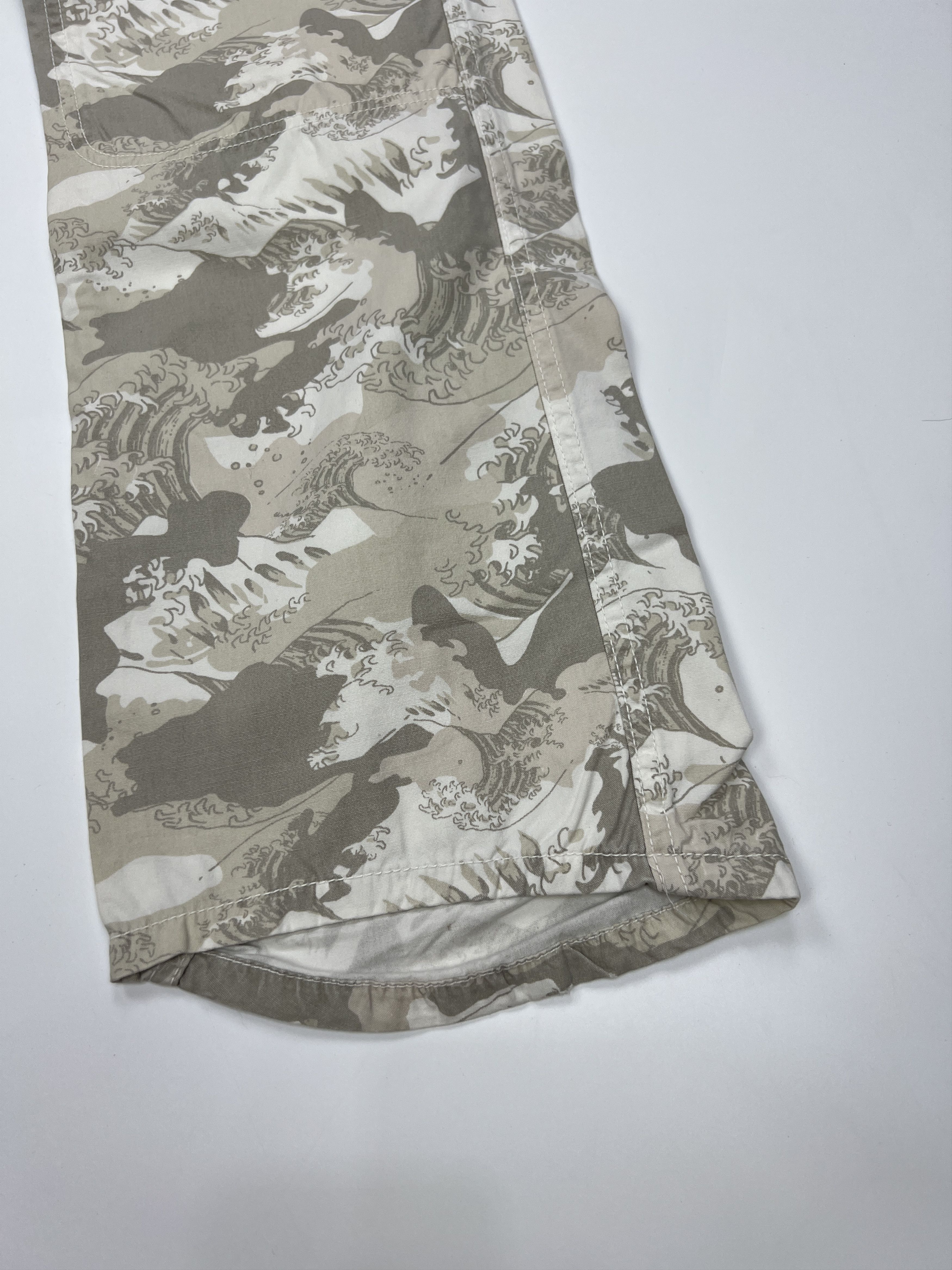 Diesel Katsushika Hokusai Waves Allover Pattern Denim Diesel Japan Size US 31 - 13 Thumbnail