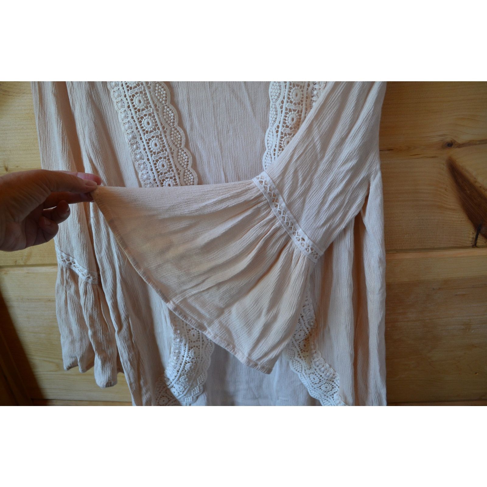Other Cottagecore Fairy Cardigan Lace Lined with Bell Sleeves Size S / US 4 / IT 40 - 3 Thumbnail