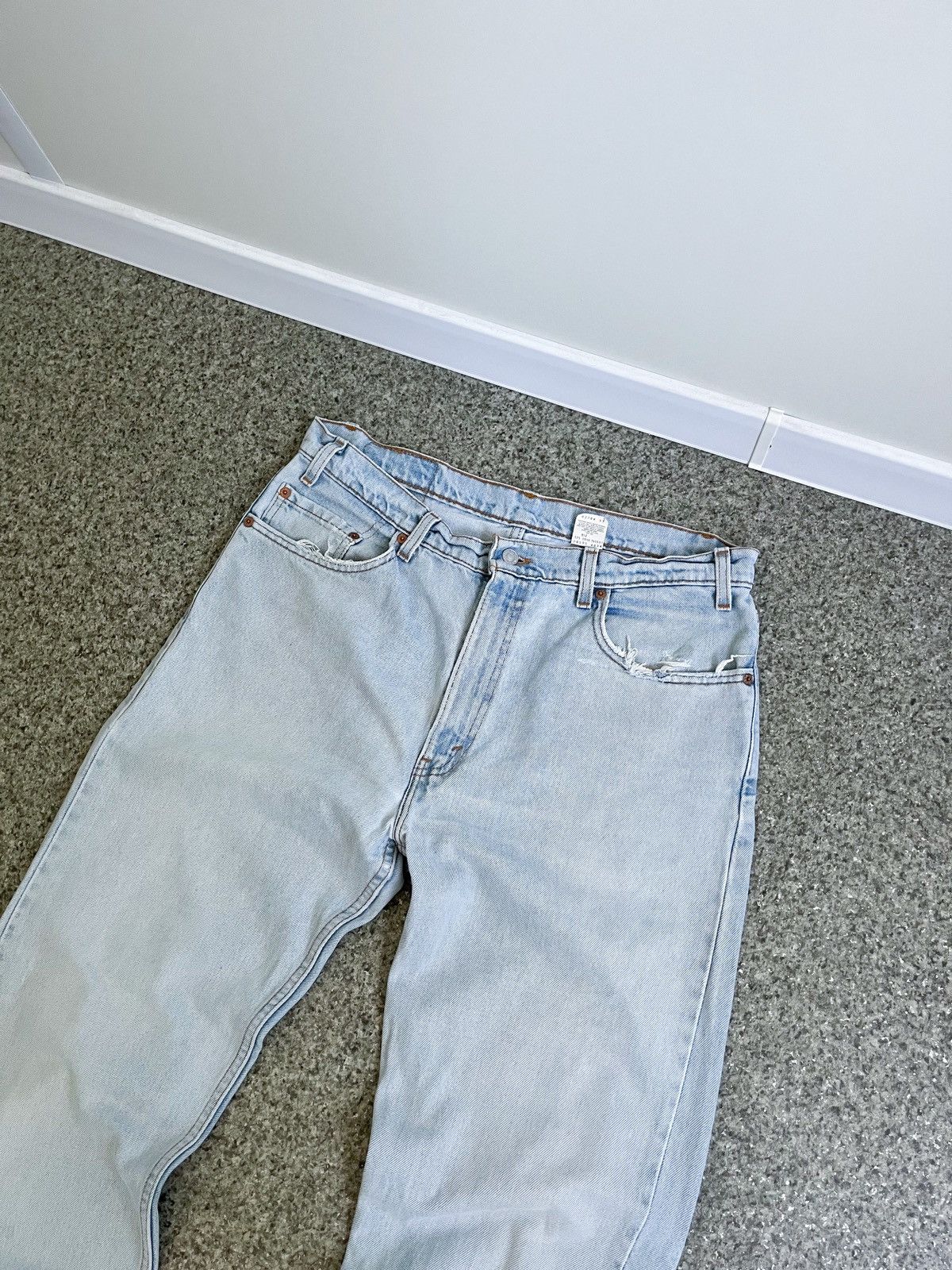 Levi's × Levi's Vintage Clothing VINTAGE 90’s 505 LEVI’s MADE IN USA DISTRESSED W36 L32 Size US 36 / EU 52 - 8 Thumbnail