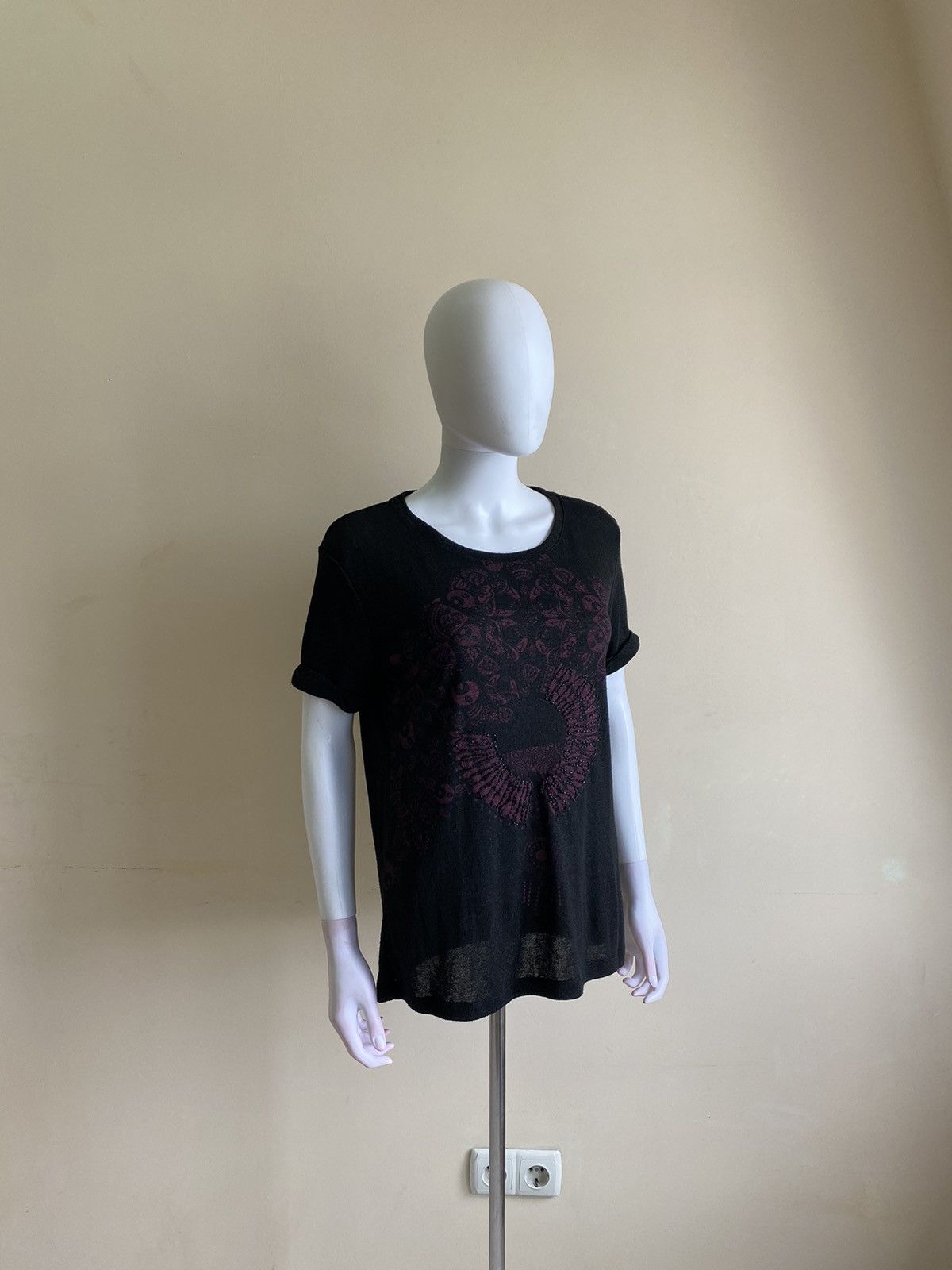 Custo Barcelona Custo Barcelona Womens Black Short Sleeve Top Size S Size S / US 4 / IT 40 - 1 Thumbnail