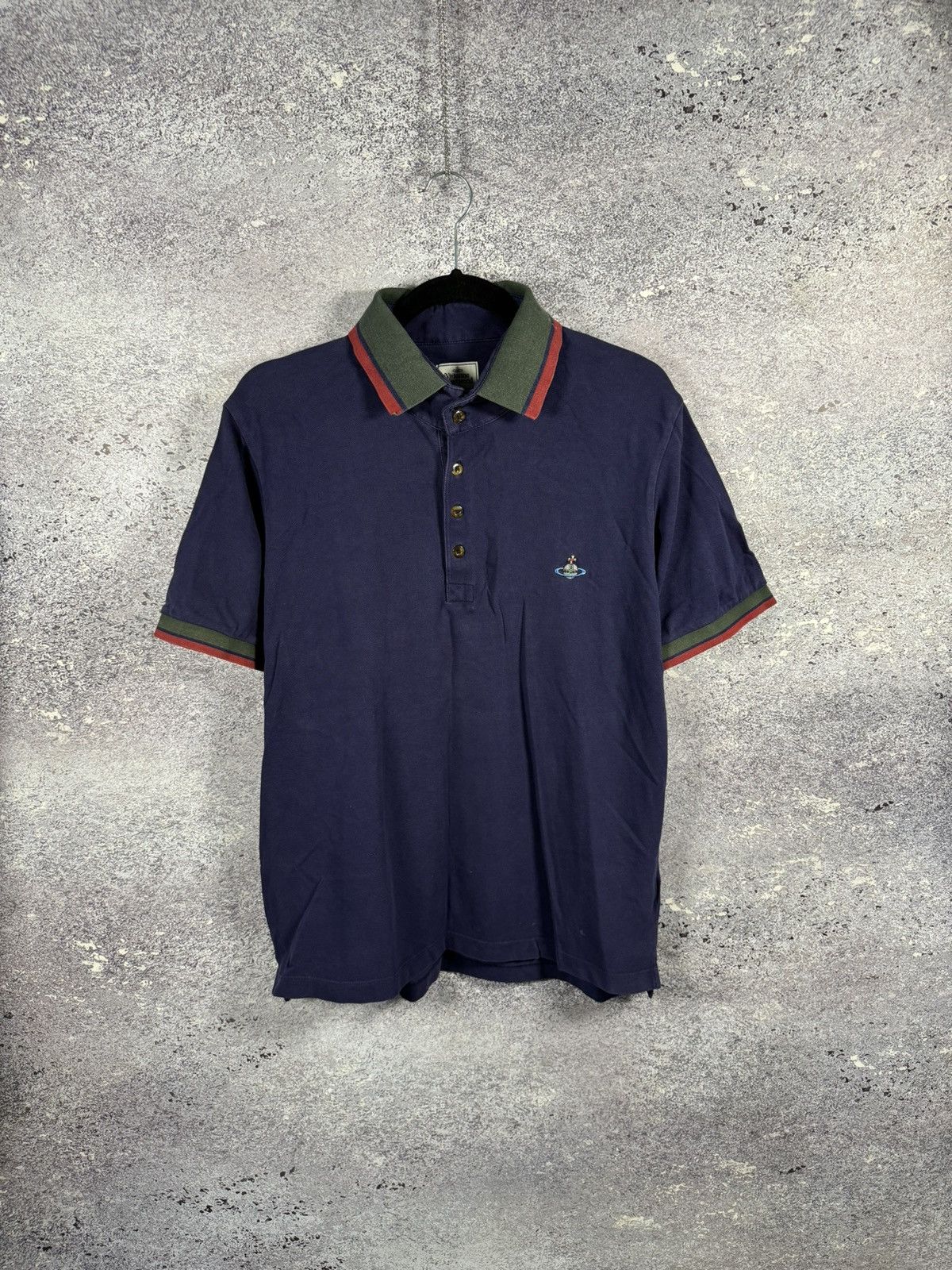 Designer × Vintage × Vivienne Westwood Vintage Vivienne Westwood 2 Krall Blue Polo Shirt Oldmoney Size US L / EU 52-54 / 3 - 1 Thumbnail