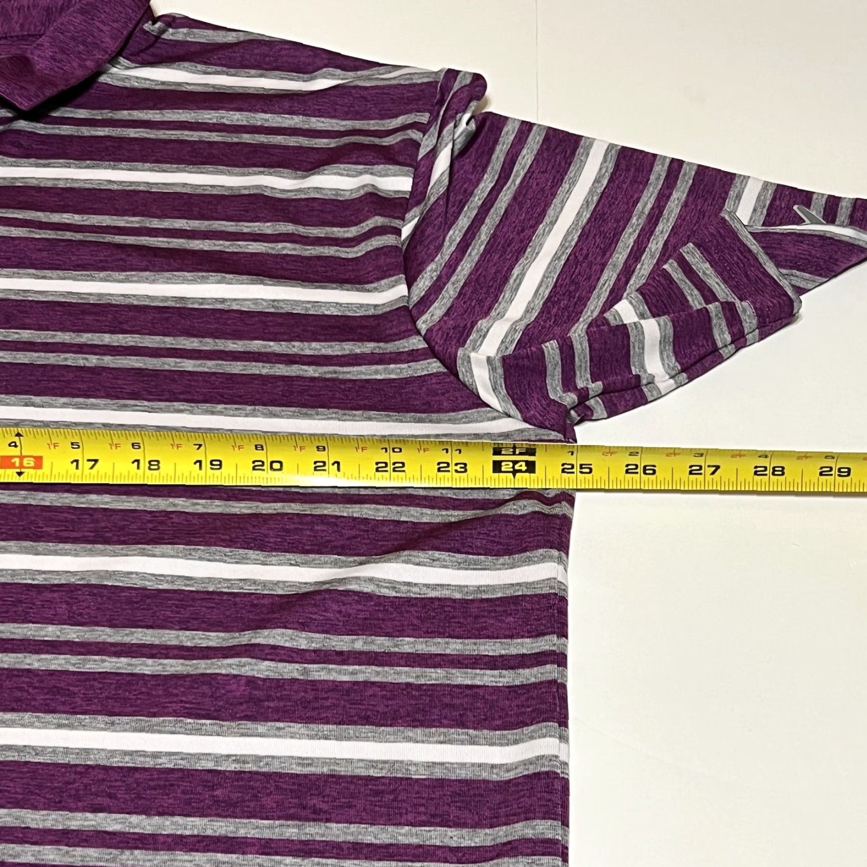 Callaway Callaway Golf Polo Shirt Opti -Dri Performance Purple Striped Mens XL Size US XL / EU 56 / 4 - 6 Thumbnail