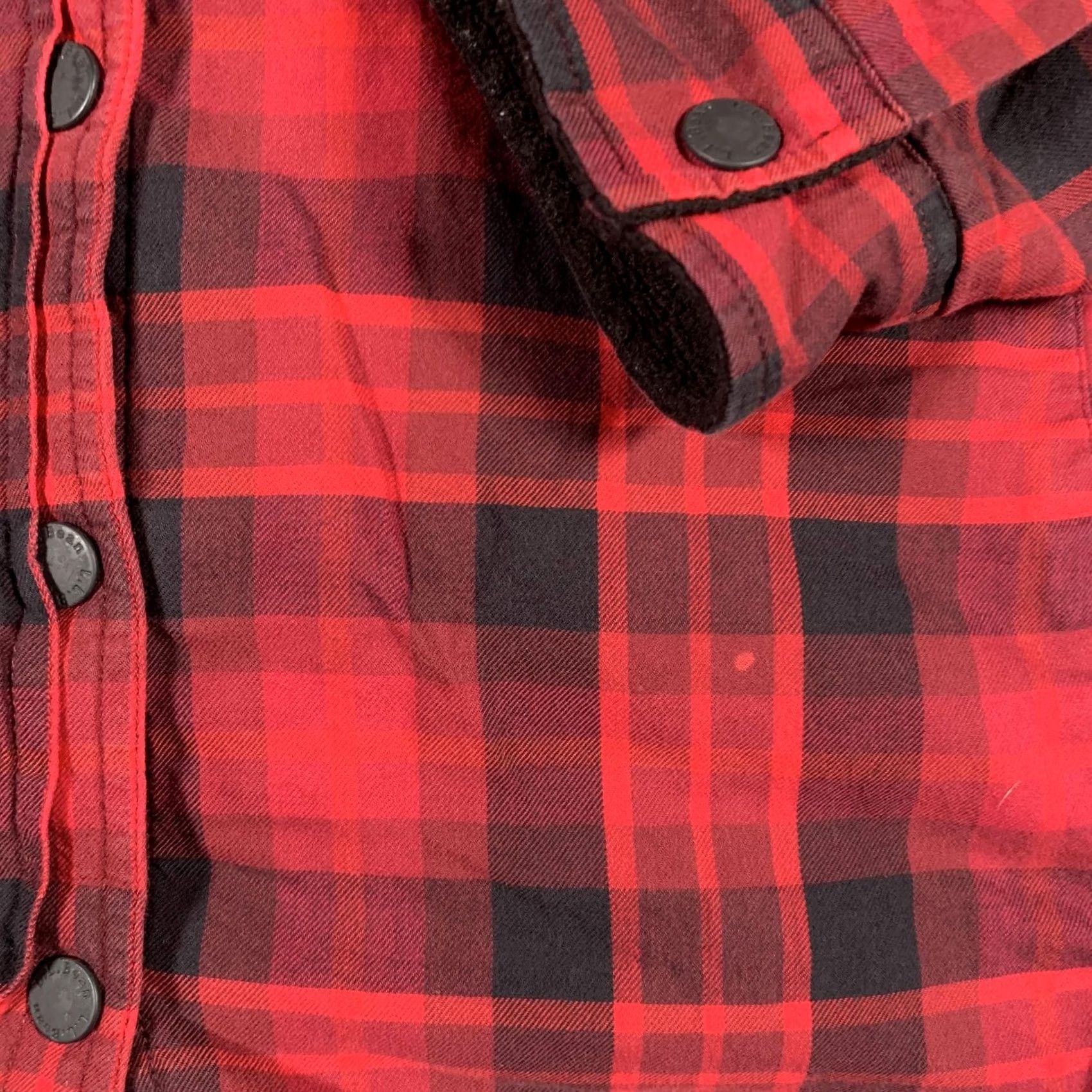Vintage LL Bean Jacket Mens Medium Red Plaid Fleece Lined Snap Front Outdoor Workwear Size US M / EU 48-50 / 2 - 5 Thumbnail