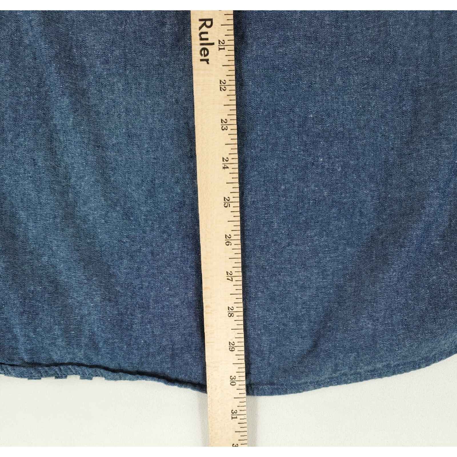 Vintage Wellen Shirt Denim Gentleman's Button Down Made USA Double Knit Blue Mens XL Shirt Size US XL / EU 56 / 4 - 7 Thumbnail
