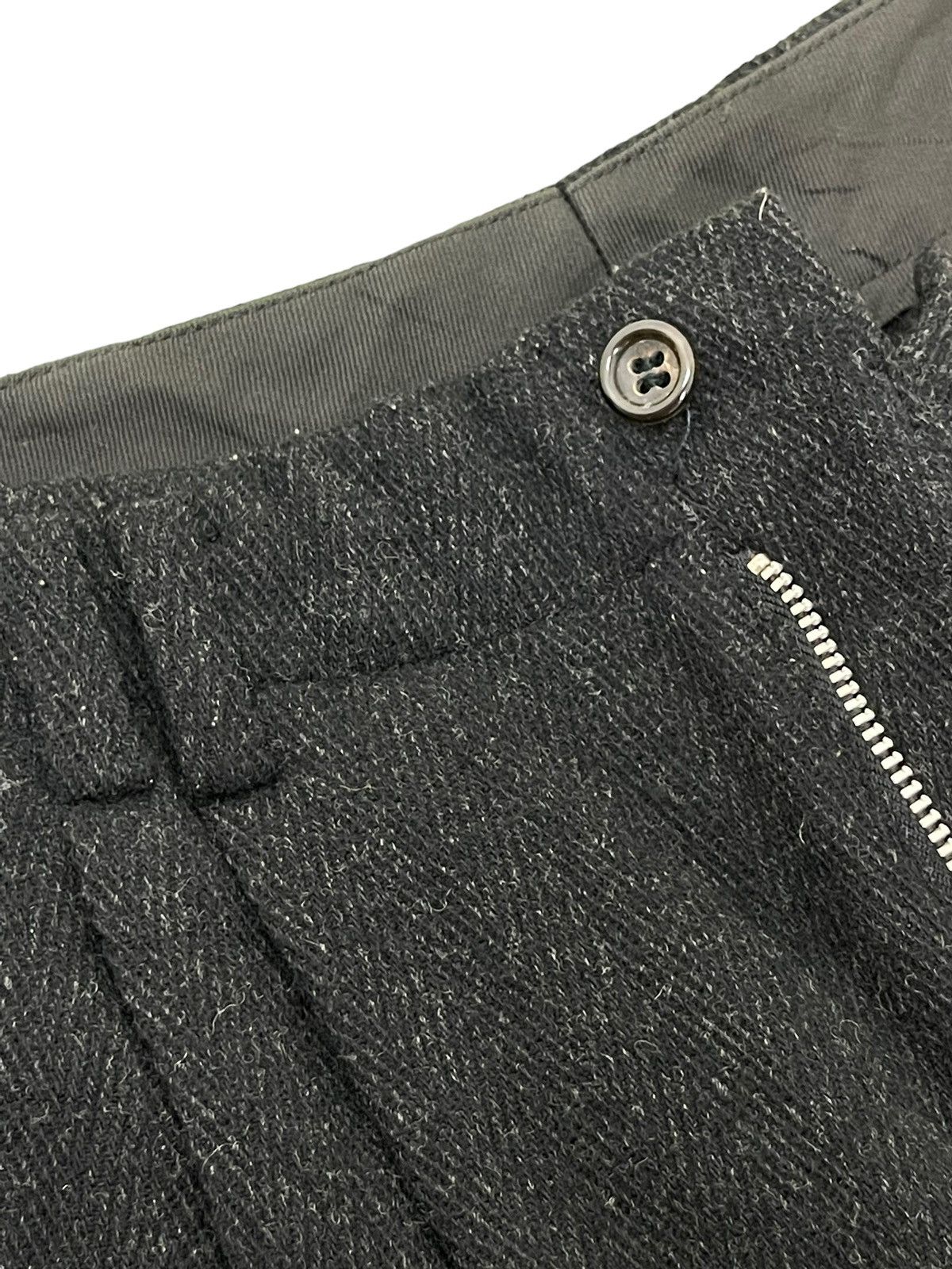 Comme des Garcons Vtg 90s CDGH Herringbones Wide Wool Trouser Tapered 6🟦5 Size US 29 - 11 Thumbnail