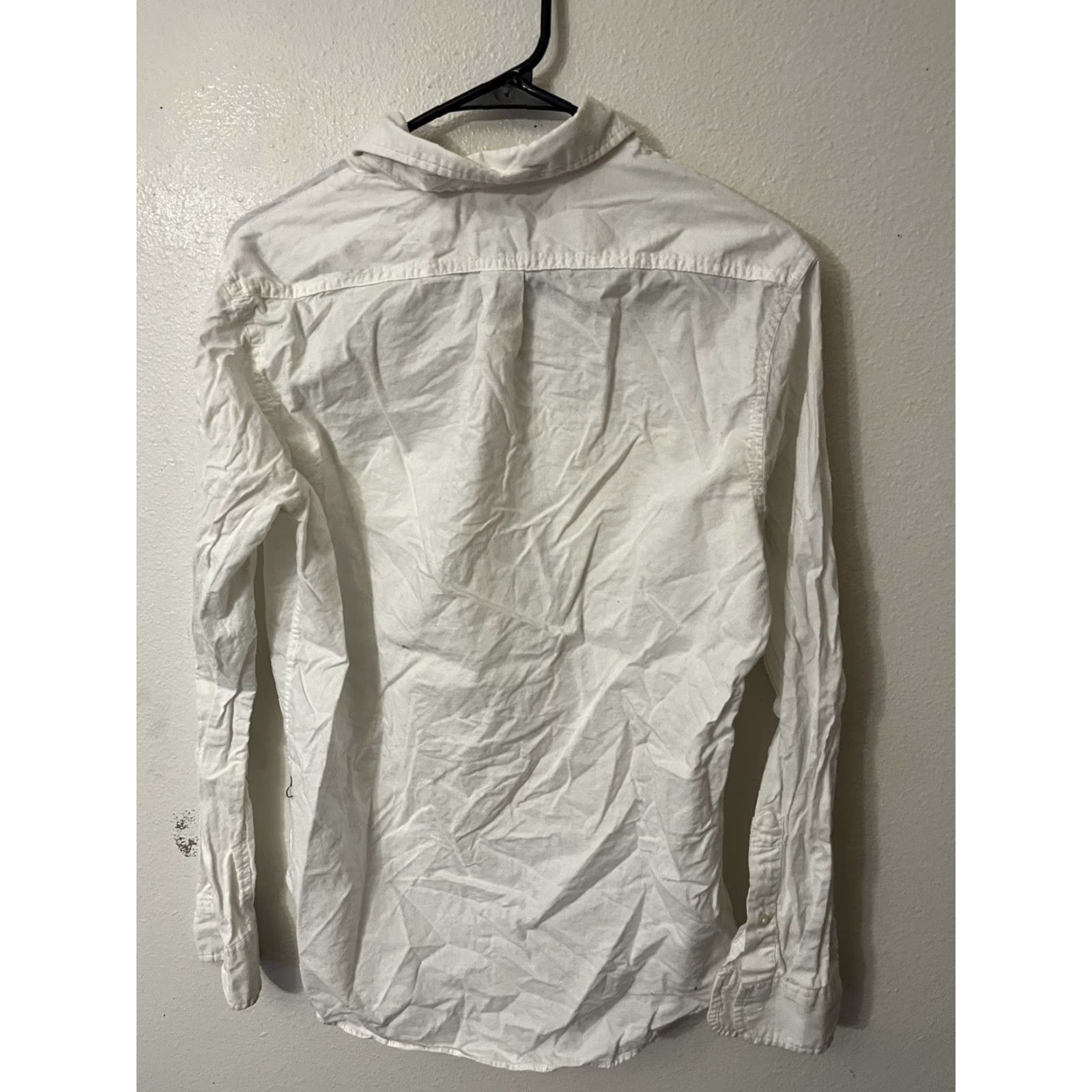 Old Navy VINTAGE? Old Navy Men Slim Fit White Small Long Sleeve Button-Up Shirt S White Striped 90s Mens Size US S / EU 44-46 / 1 - 3 Thumbnail