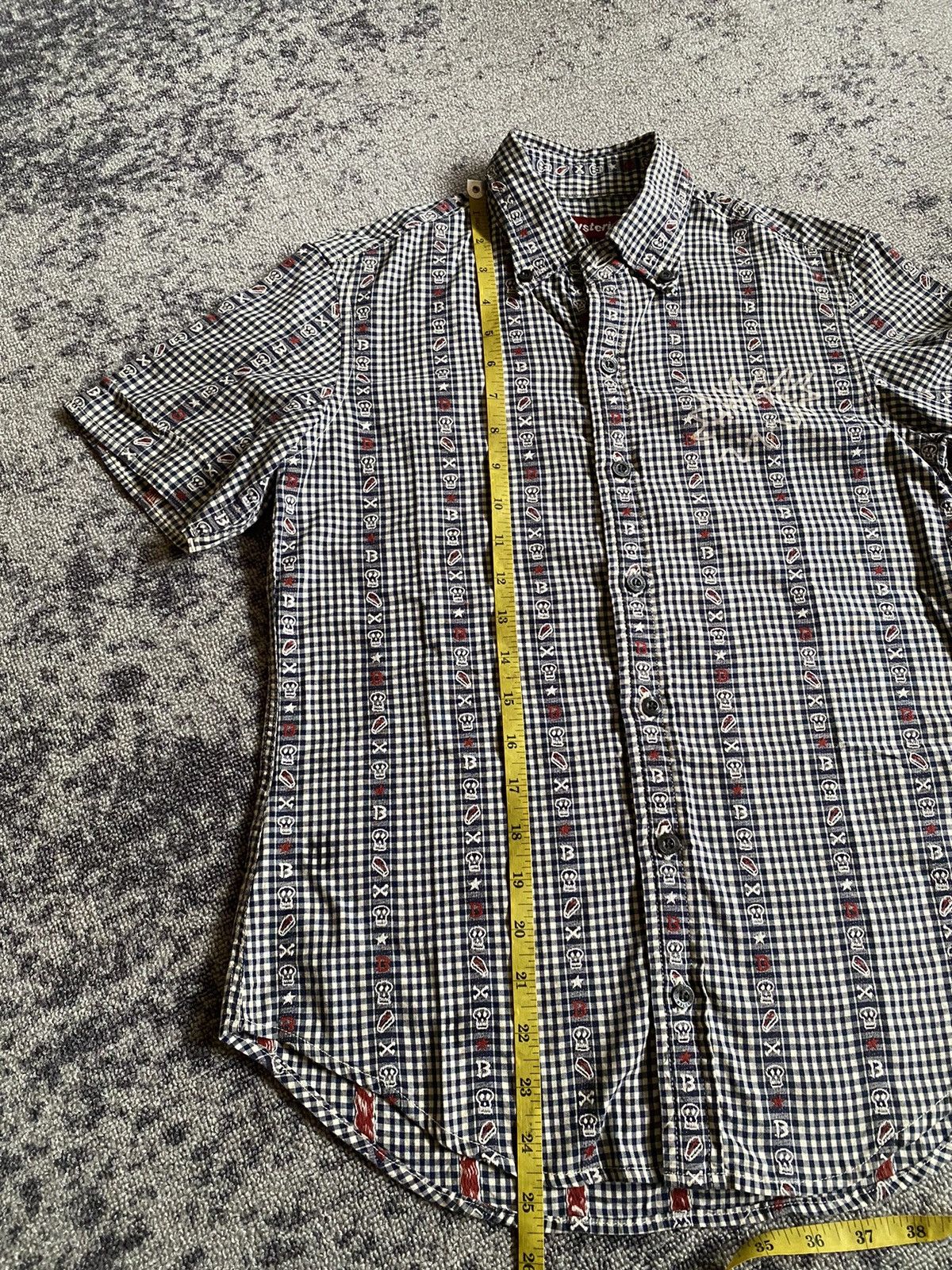 Hysteric Glamour Y2k Hysteric Glamour skull plaid shirt Size US S / EU 44-46 / 1 - 10 Thumbnail