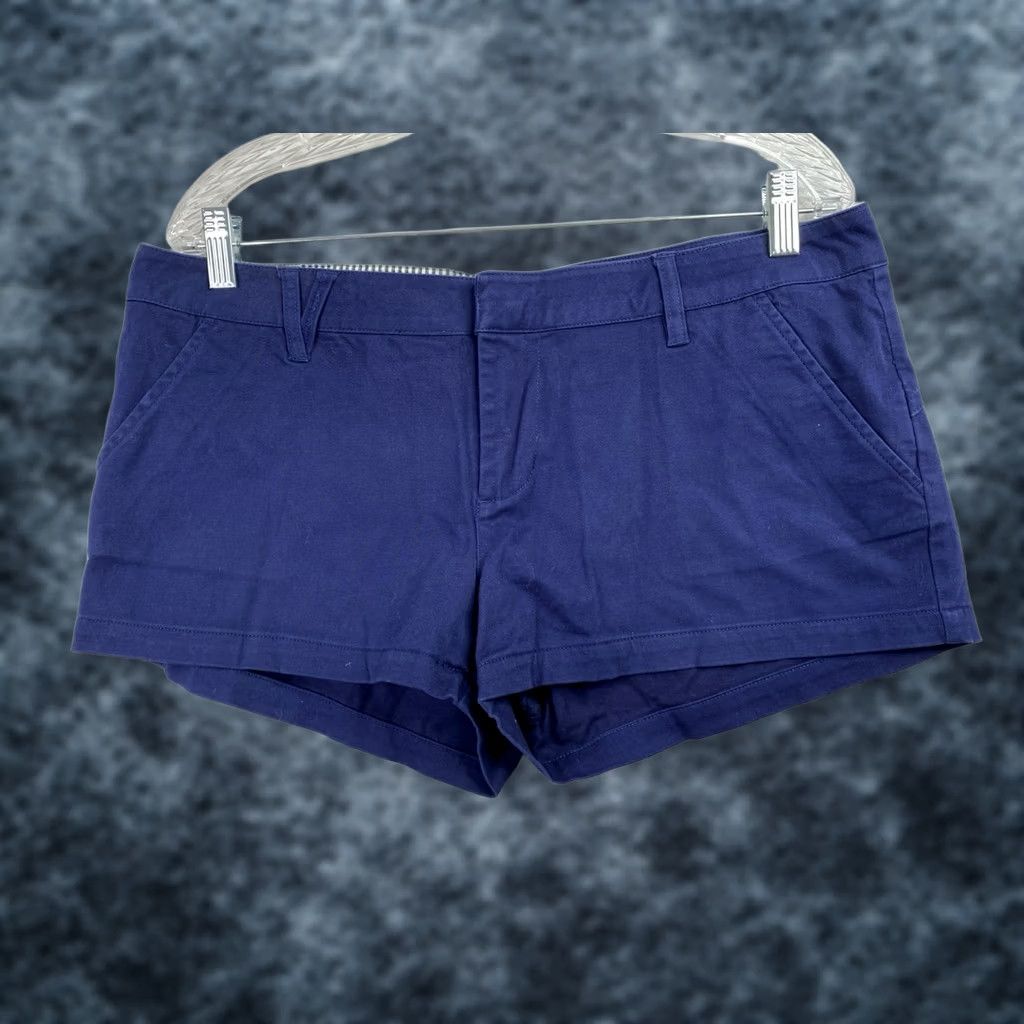 Volcom Volcom Shorts Juniors 11 Blue Chino Flat Front Zip Pockets Twill Cotton Blend Casual Streetwear Vintage: No Women Size 32" / US 10 / IT 46 - 1 Thumbnail
