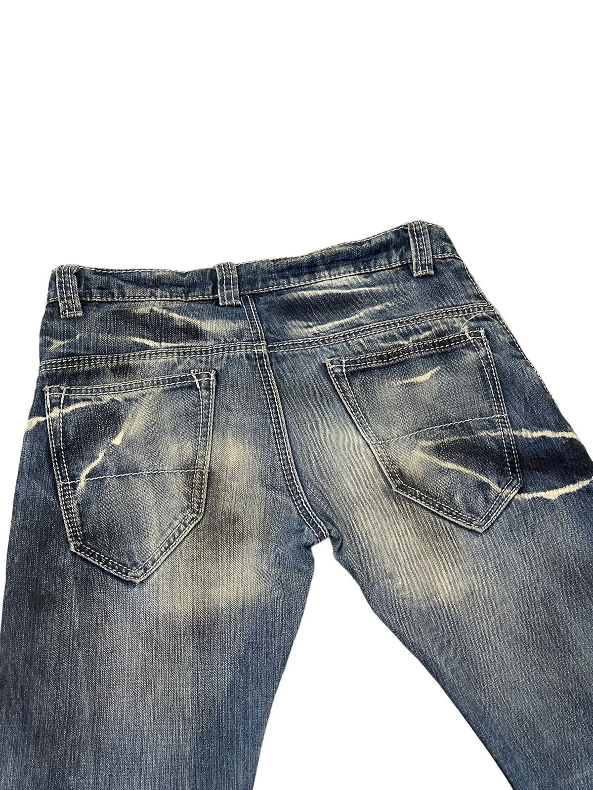 BUFFALO BOBS Flare Jeans Johnny Wolf Curv Leg Distress Low Rise Slim 8🟦1 Size US 30 / EU 46 - 18 Thumbnail