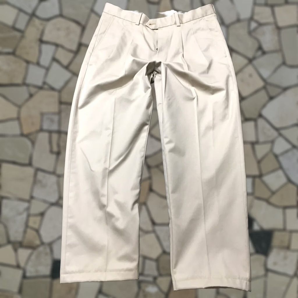 Nordstrom John W Nordstrom Pants Mens Tag 33 x29 Khaki Pleated Wrinkle Free staining Size US 33 - 1 Thumbnail