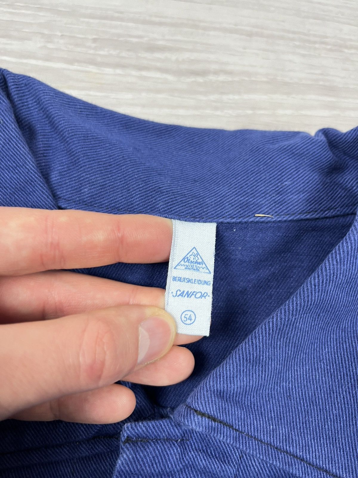 Le Laboureur Le Laboureur Vintage 80s French Blue Work Chore Jacket Size US L / EU 52-54 / 3 - 9 Thumbnail