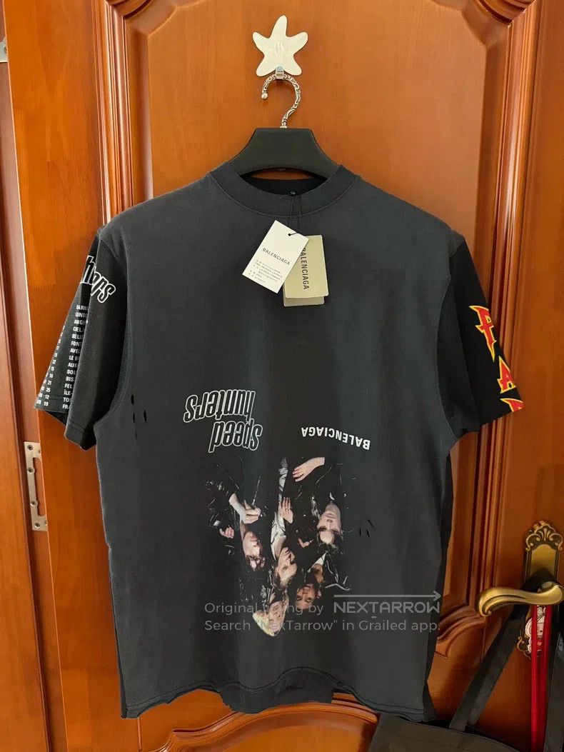 Balenciaga Balenciaga Upside-Down Sonic Hunter Patchwork Short Sleeve Size US S / EU 44-46 / 1 - 1 Thumbnail
